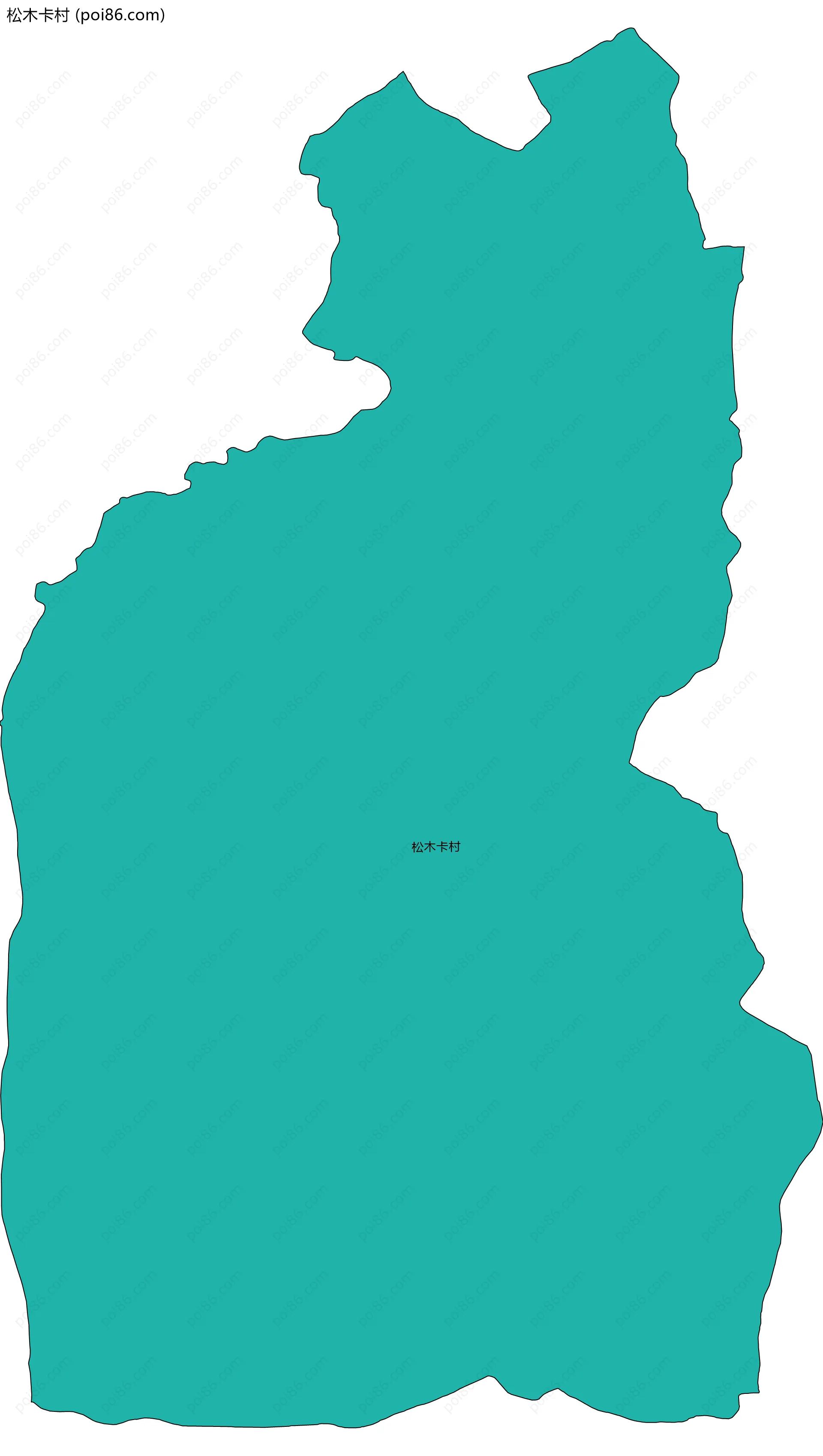 松木卡村边界地图