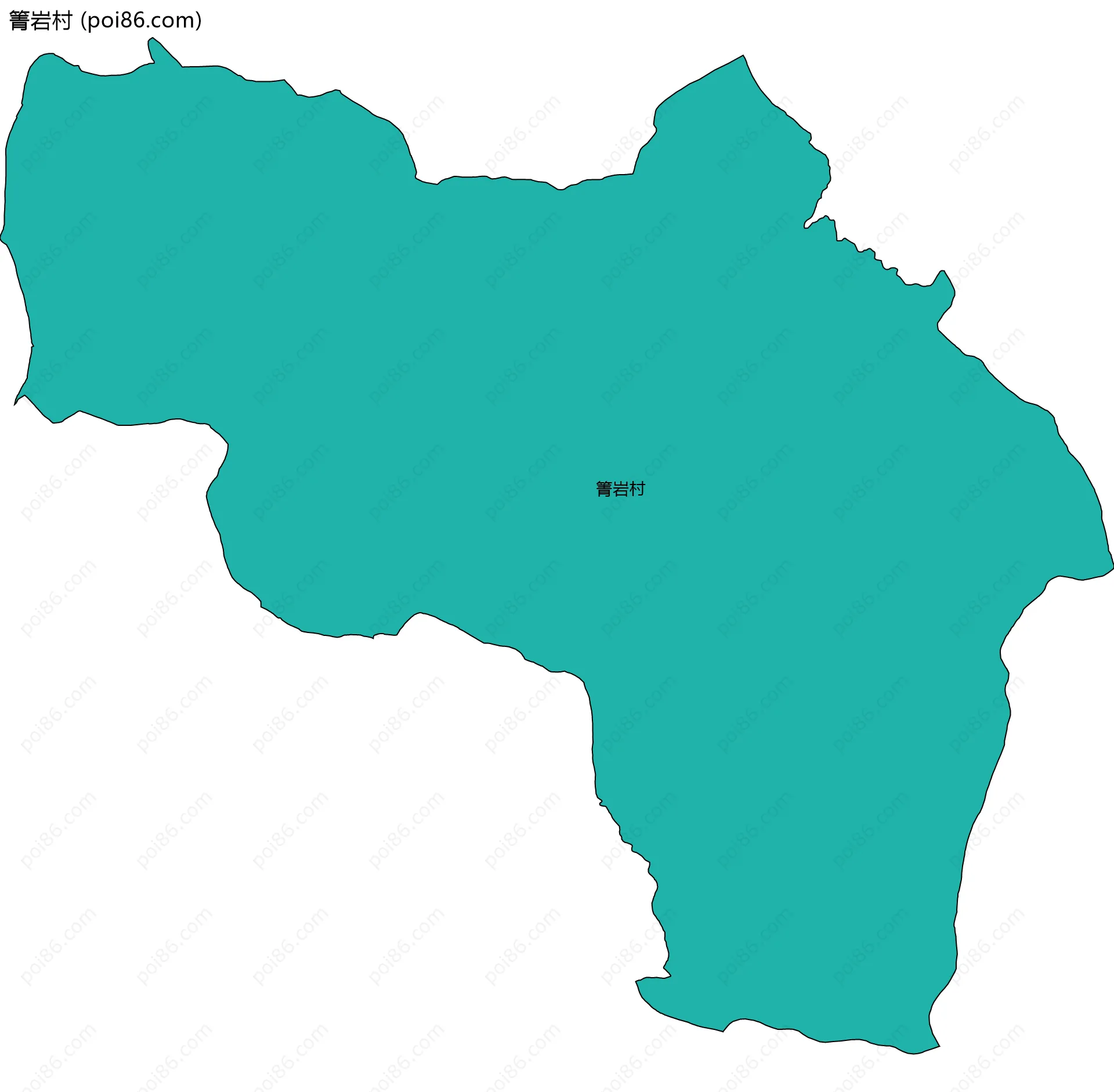 箐岩村边界地图