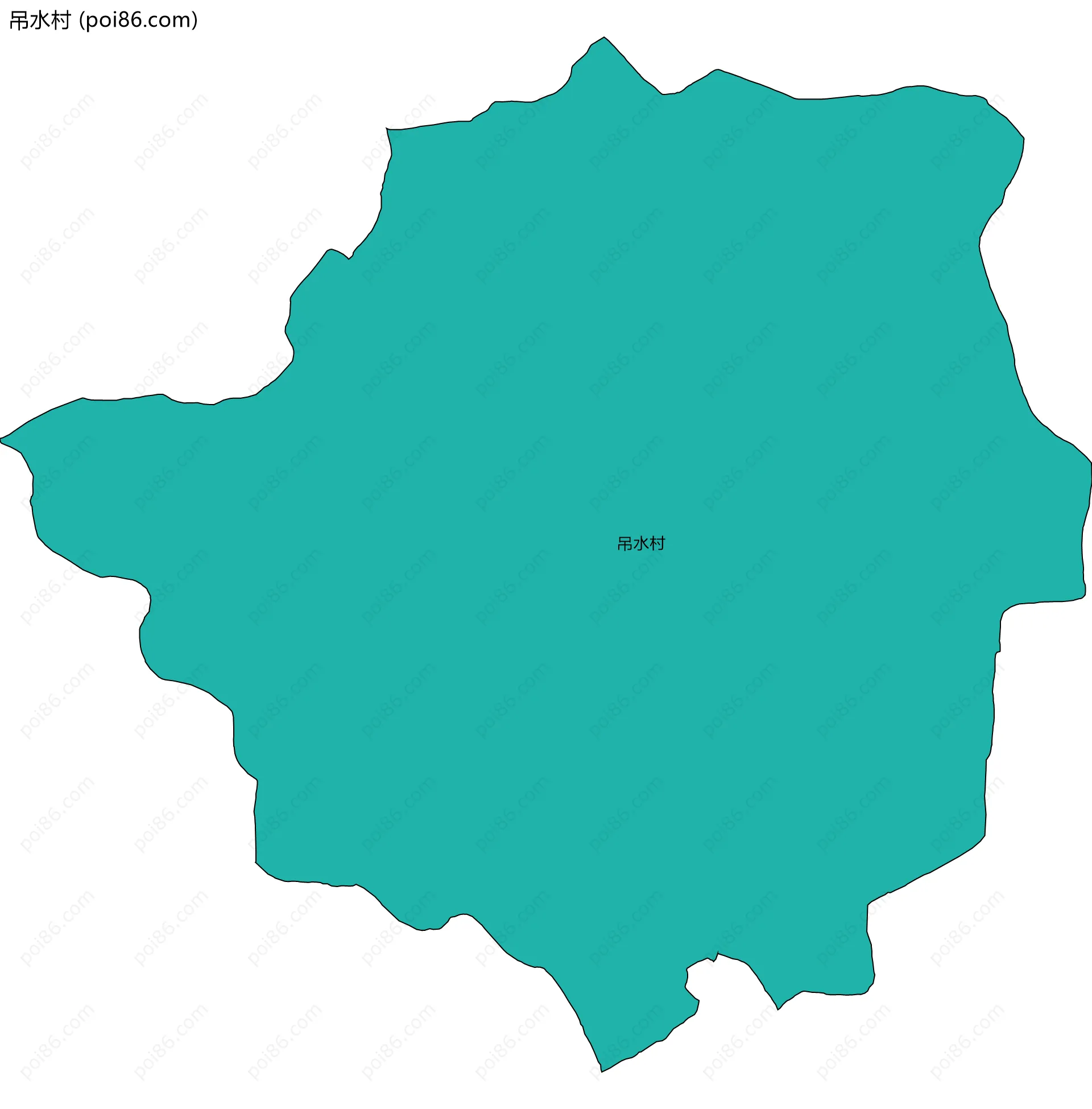 吊水村边界地图