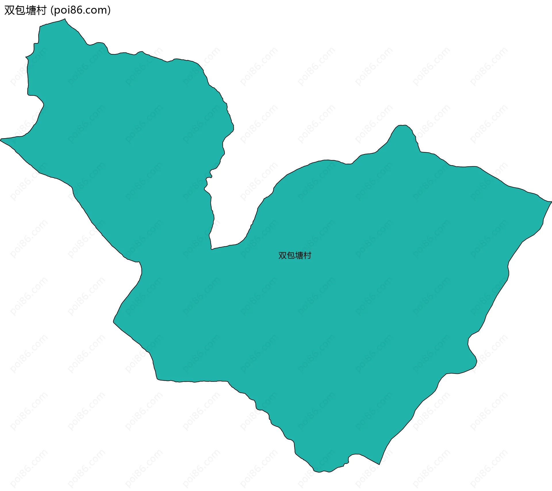 双包塘村边界地图