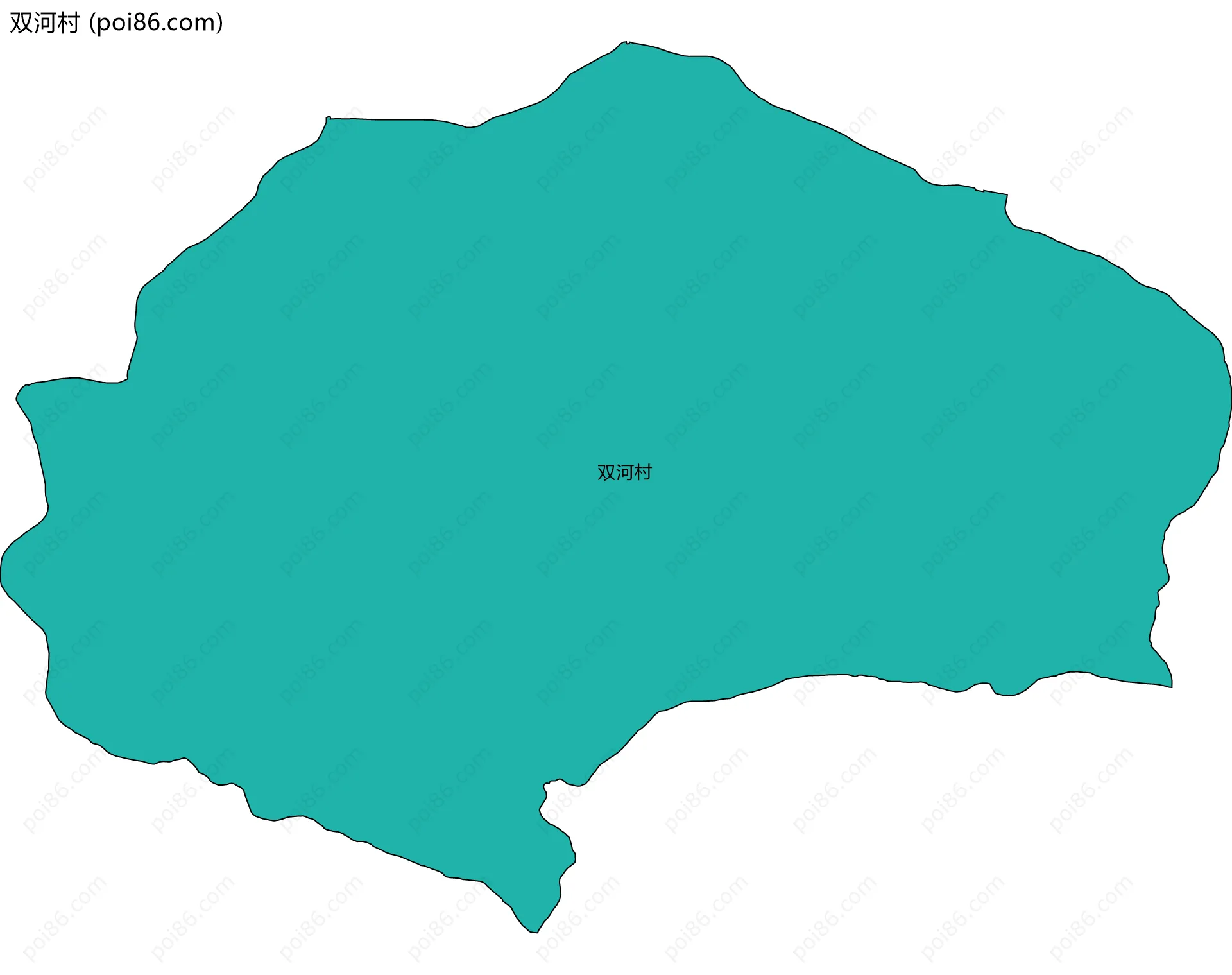 双河村边界地图
