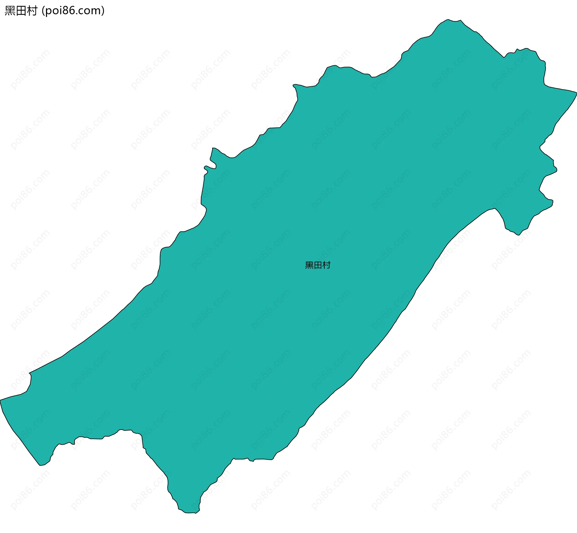 黑田村边界地图