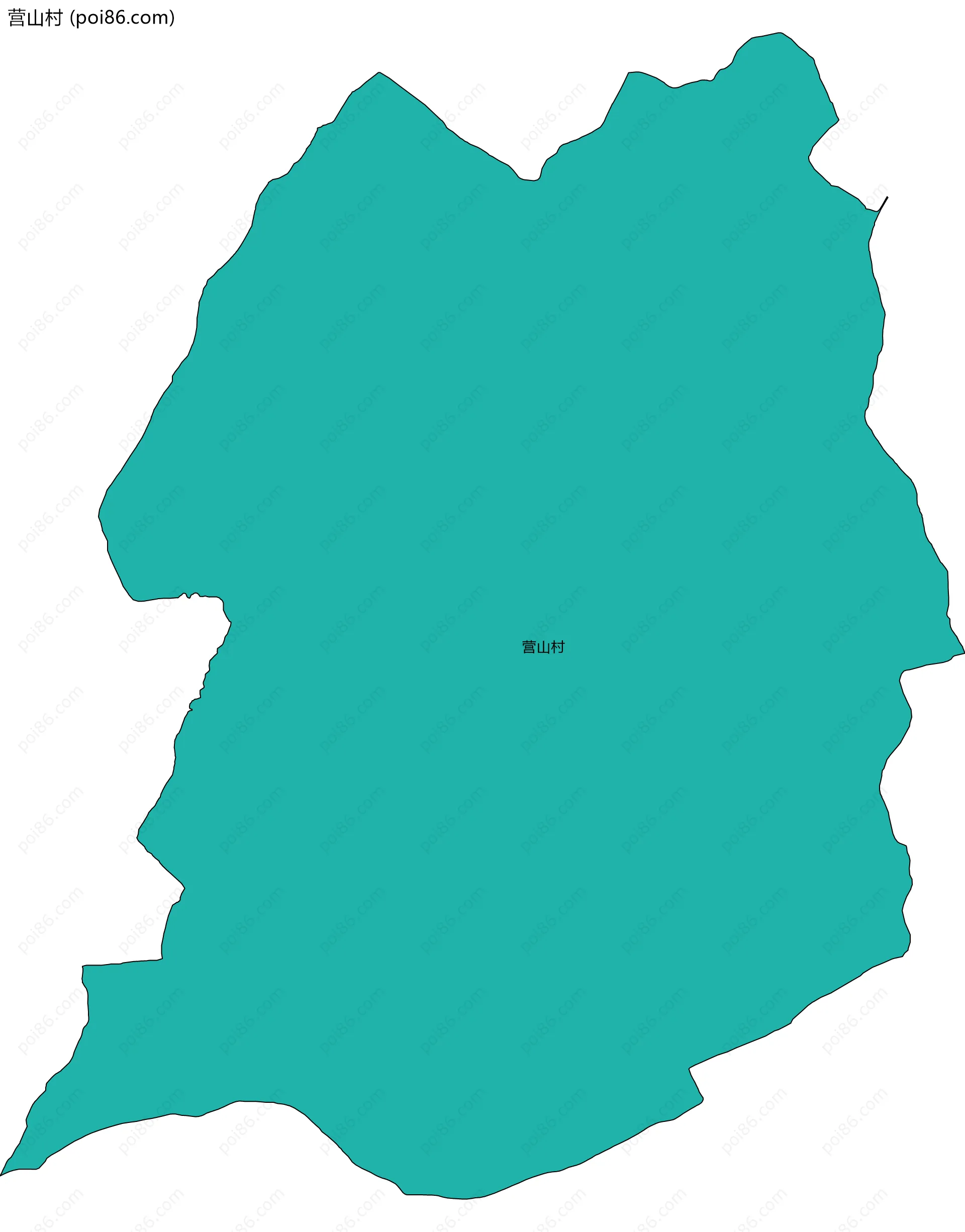 营山村边界地图