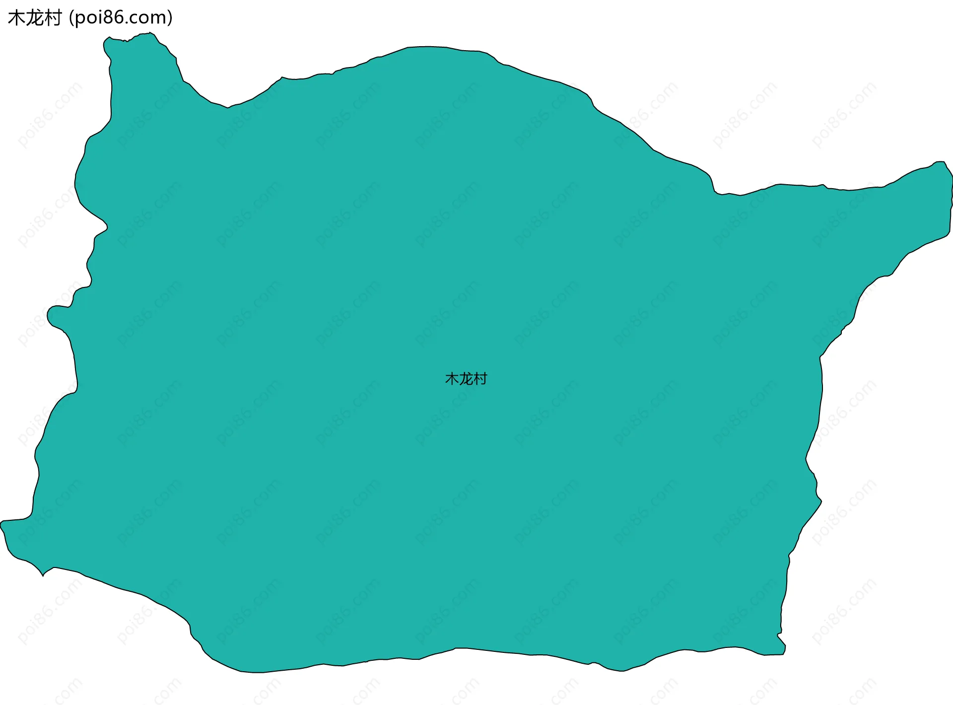 木龙村边界地图