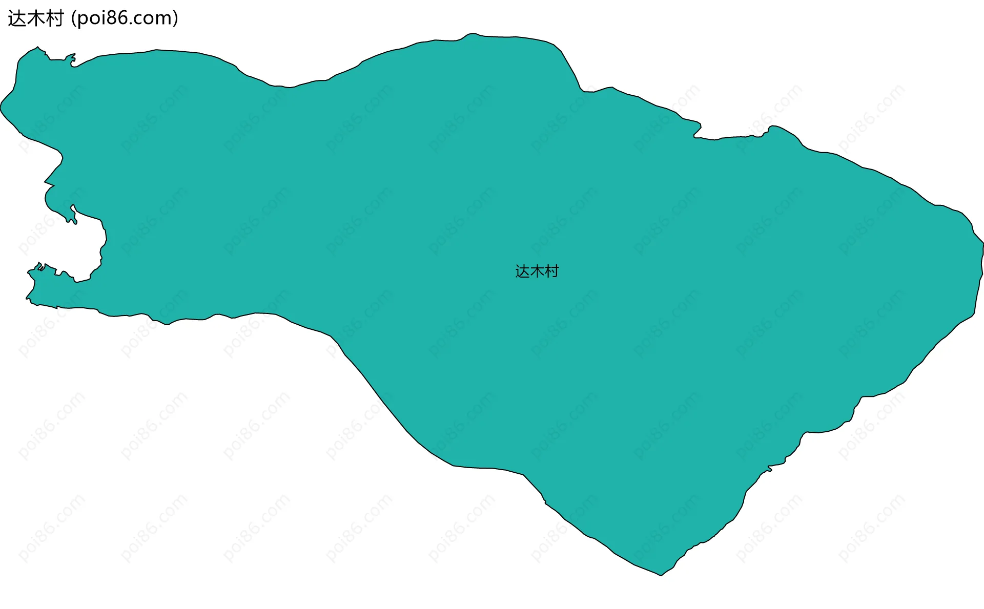 达木村边界地图
