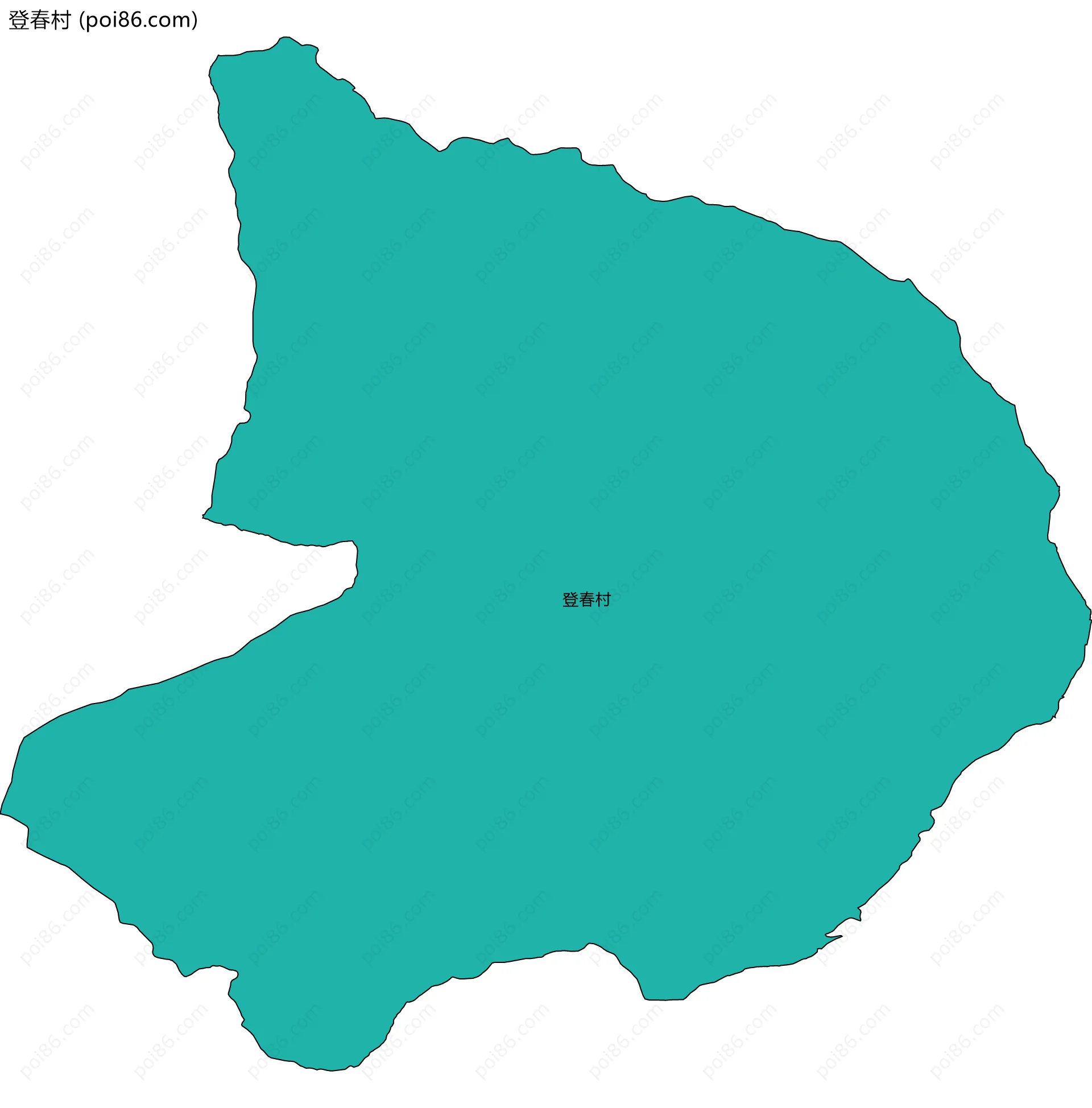 登春村边界地图
