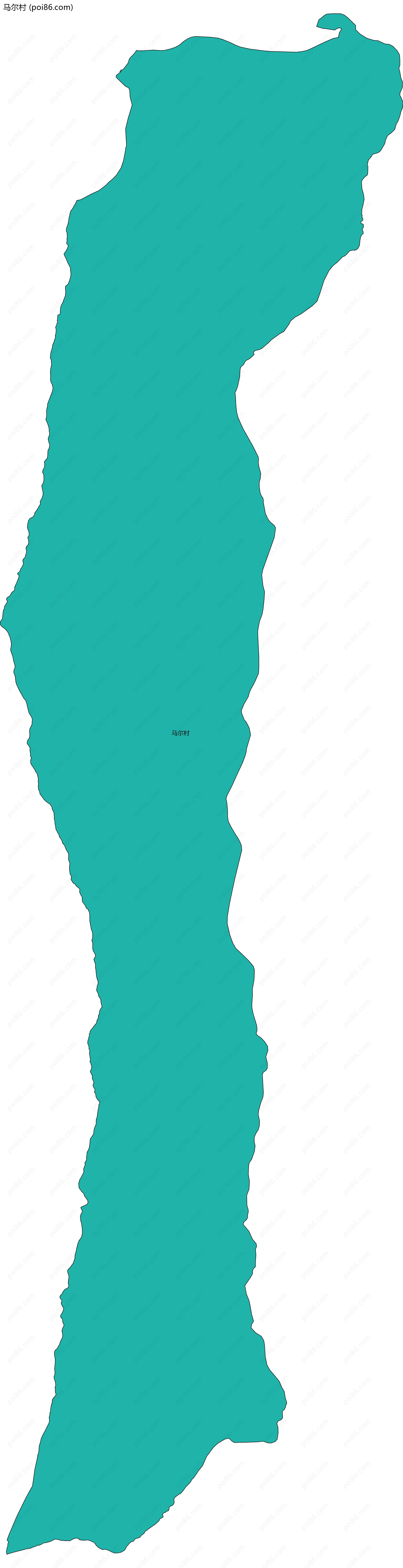 马尔村边界地图