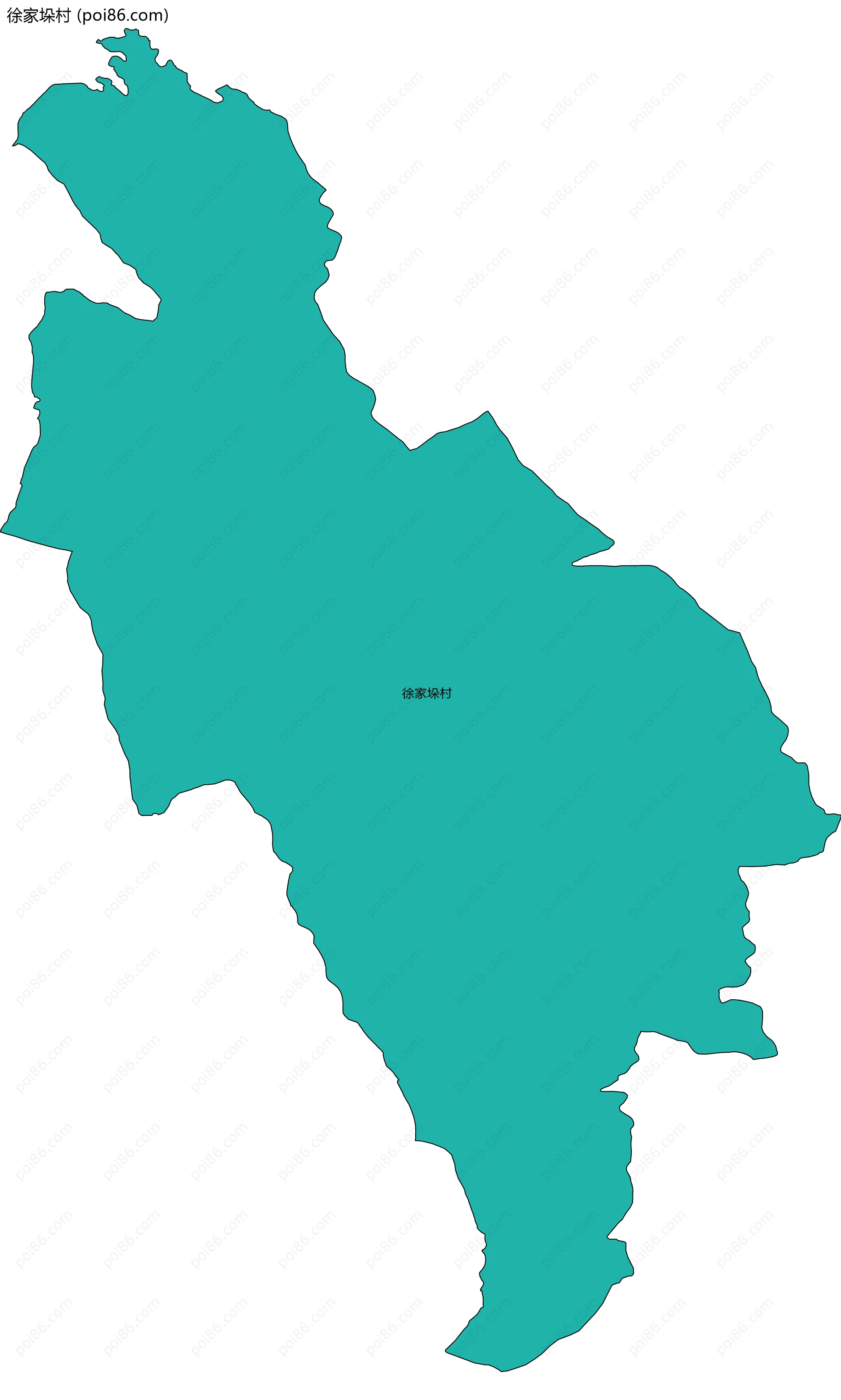 徐家垛村边界地图