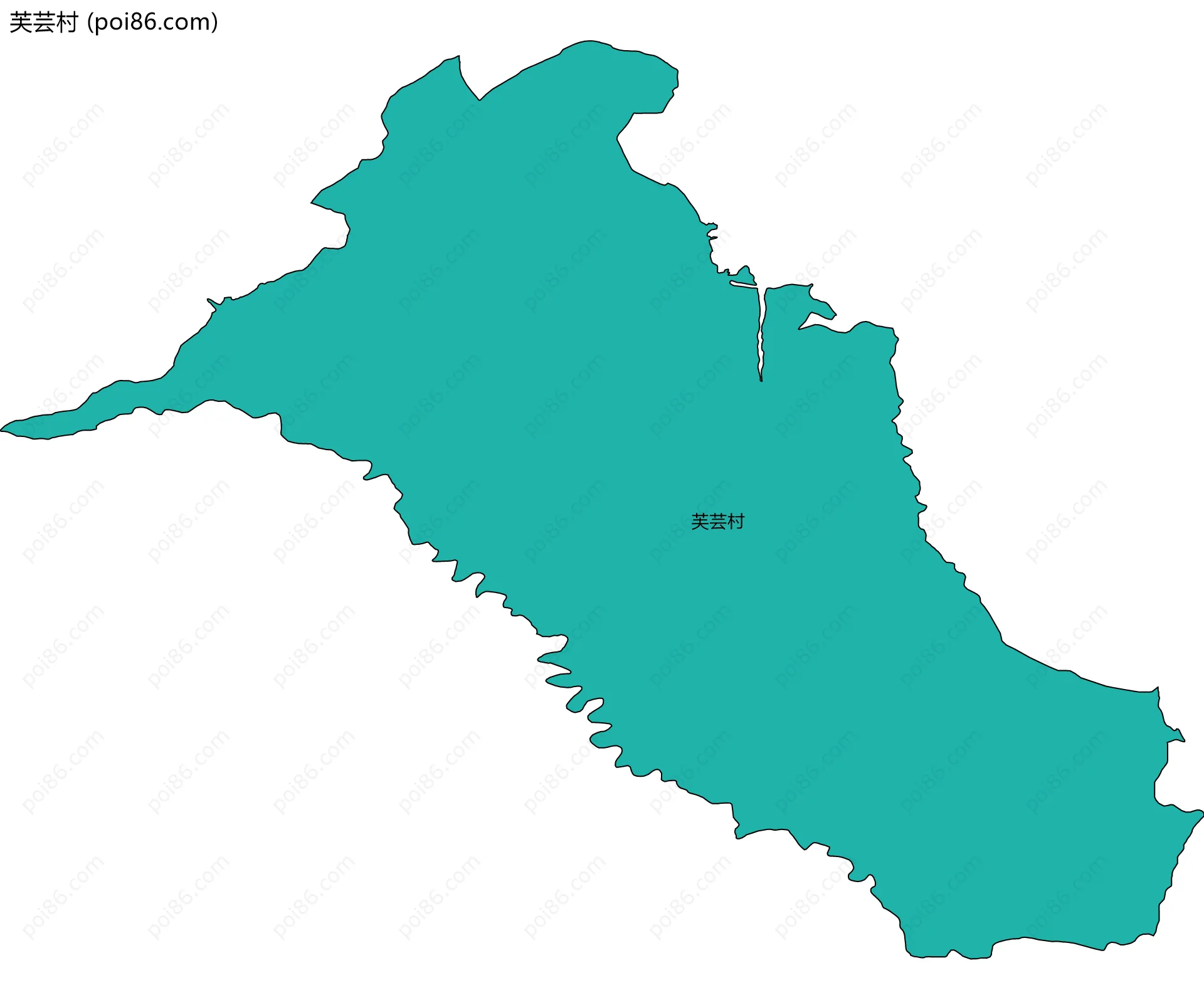 芙芸村边界地图