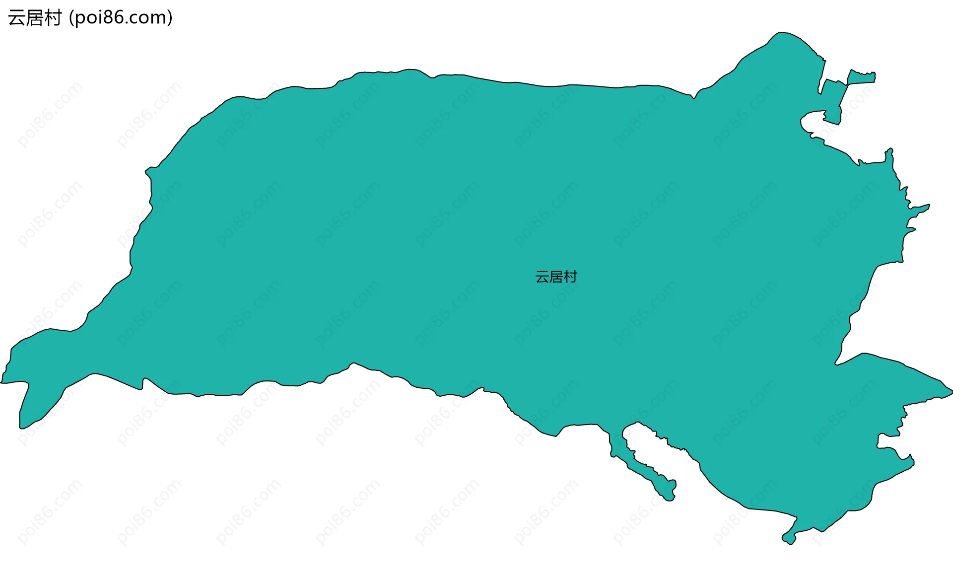 云居村边界地图