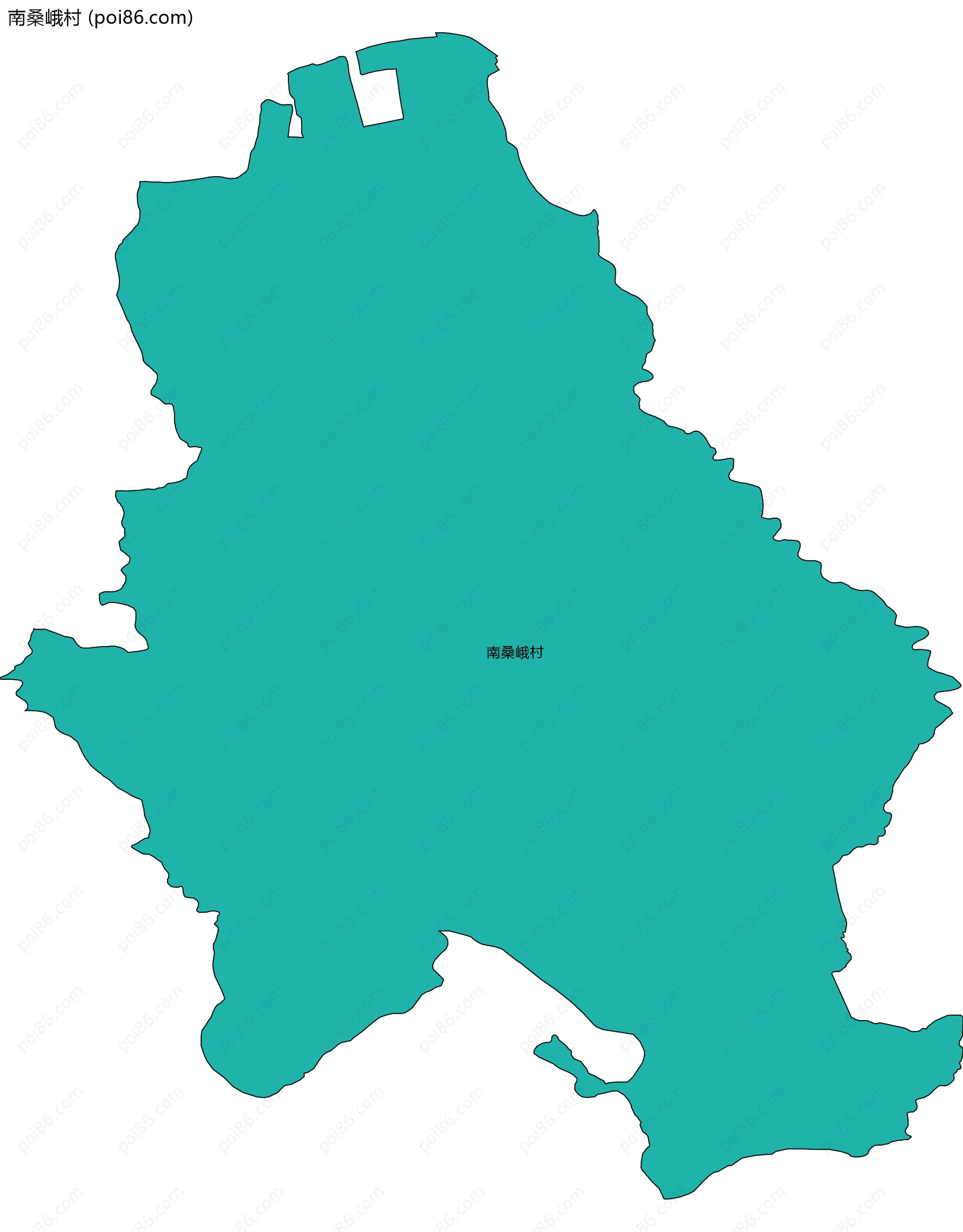南桑峨村边界地图