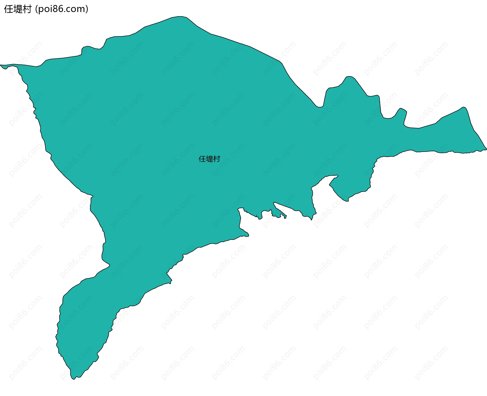 任堤村边界地图