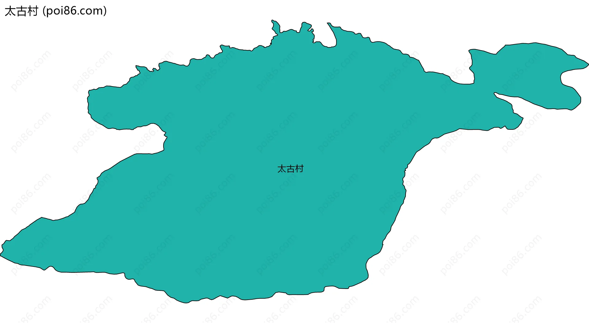 太古村边界地图