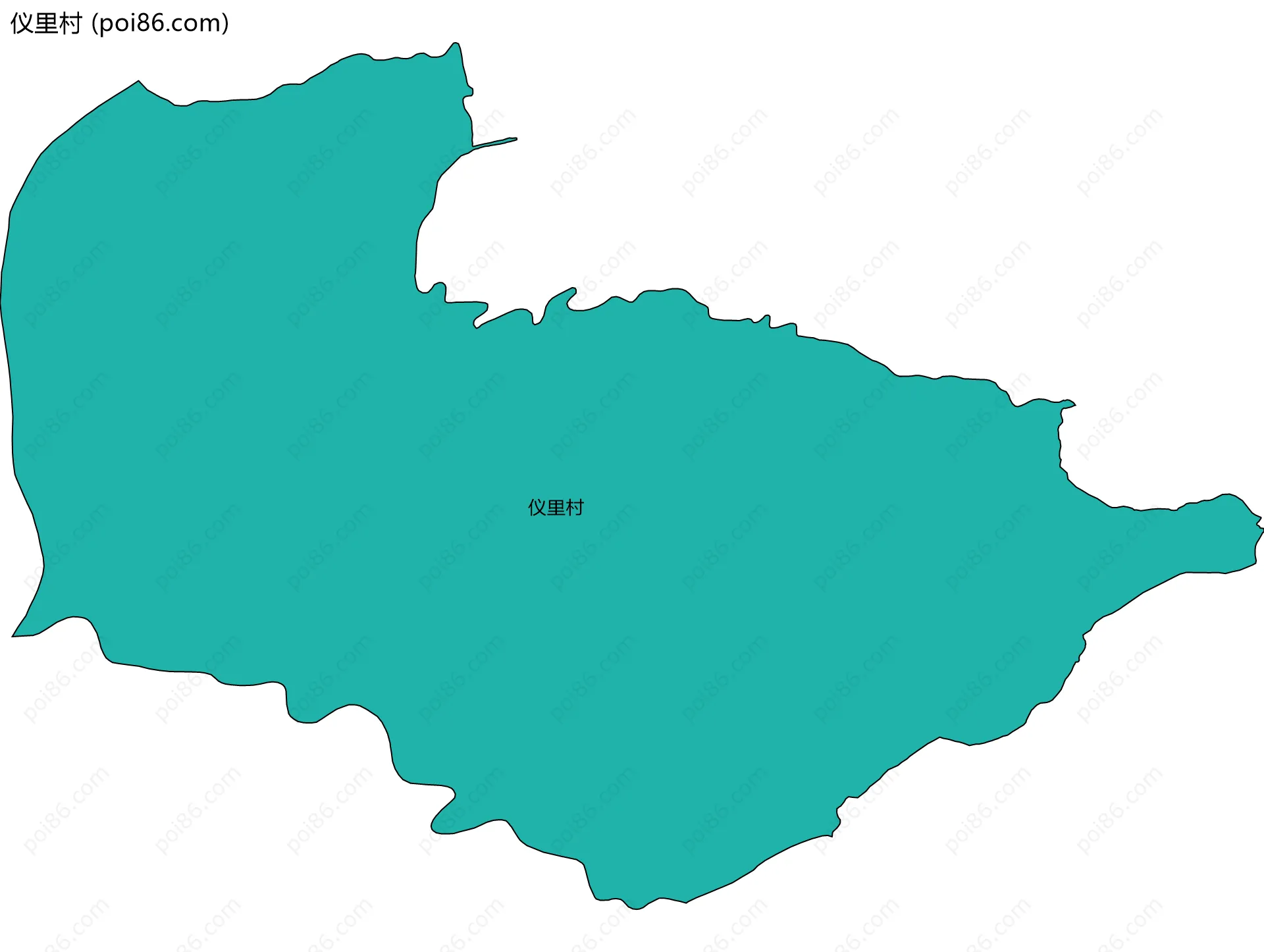 仪里村边界地图