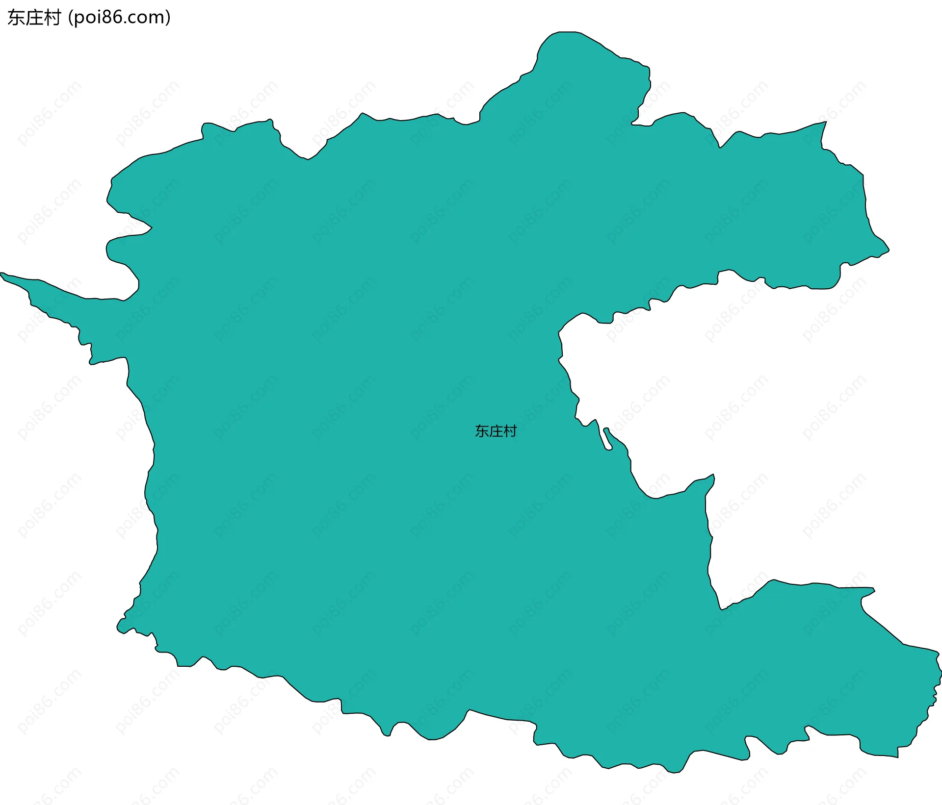 东庄村边界地图