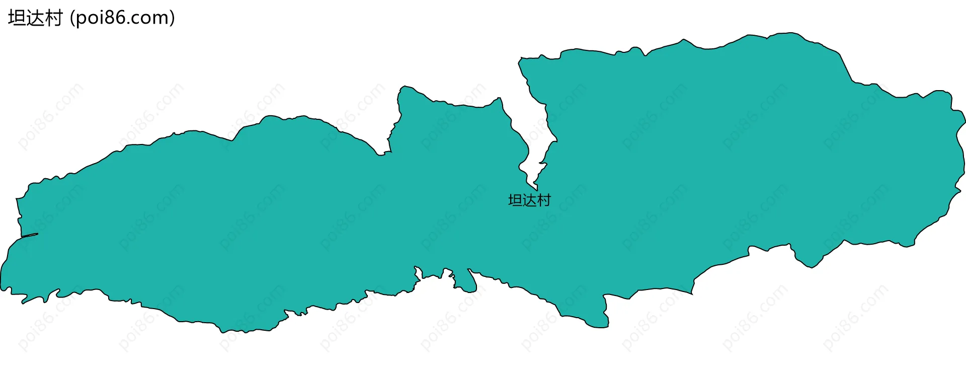 坦达村边界地图