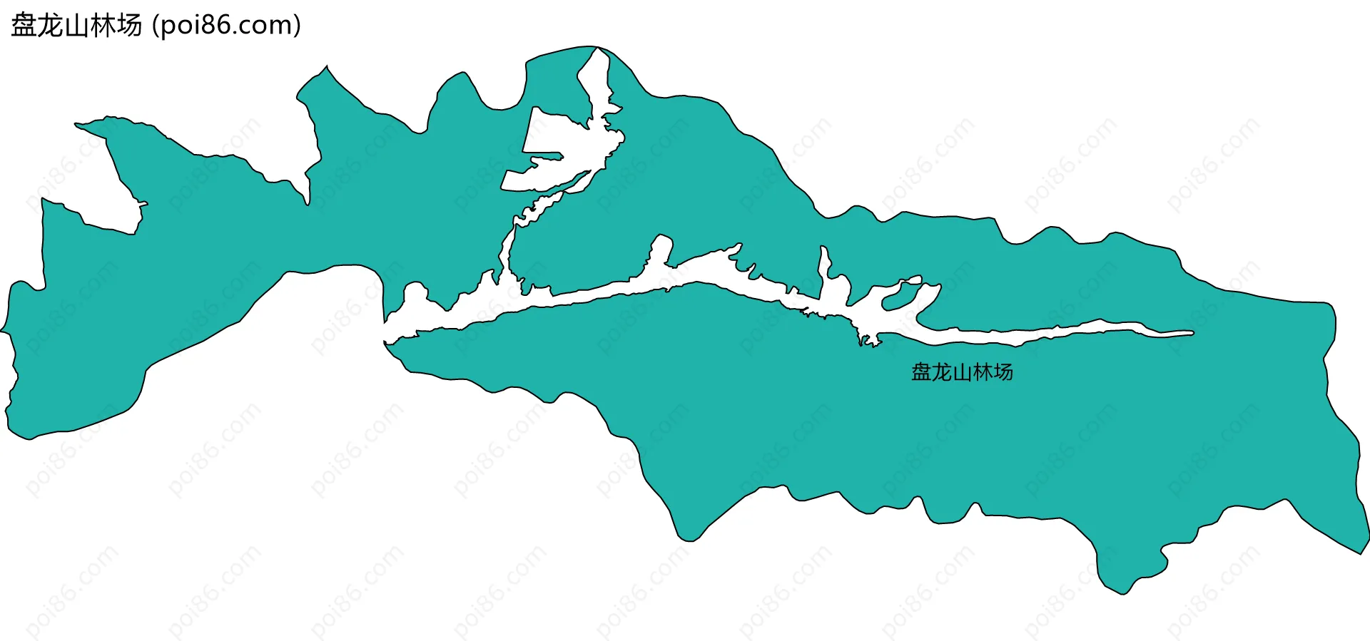 盘龙山林场边界地图