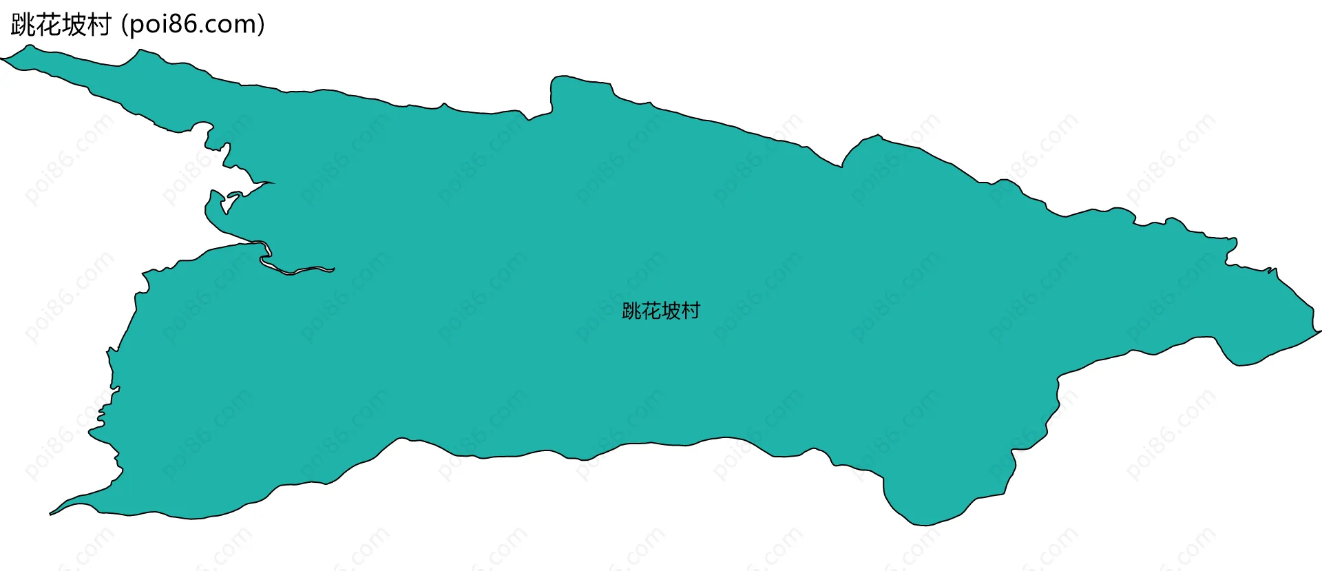 跳花坡村边界地图