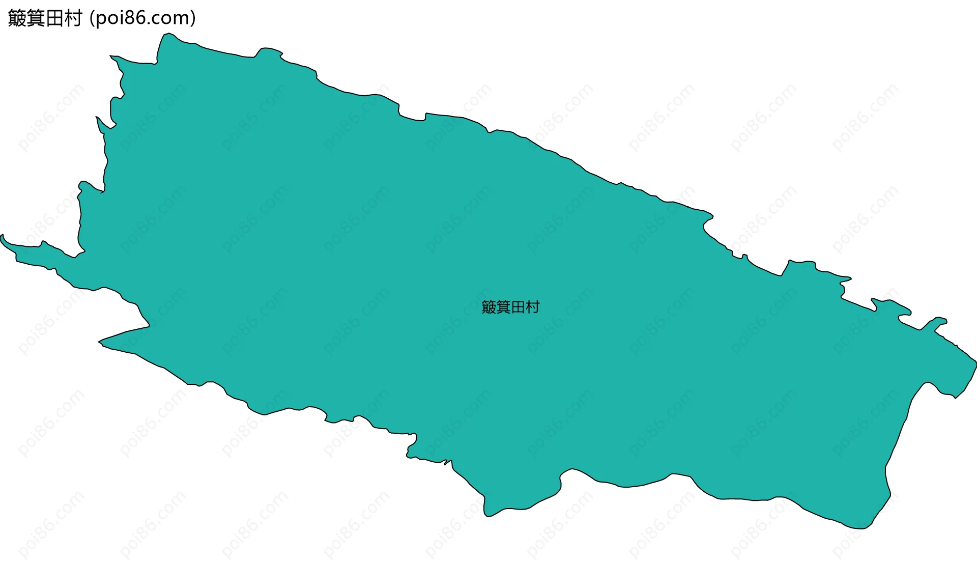 簸箕田村边界地图