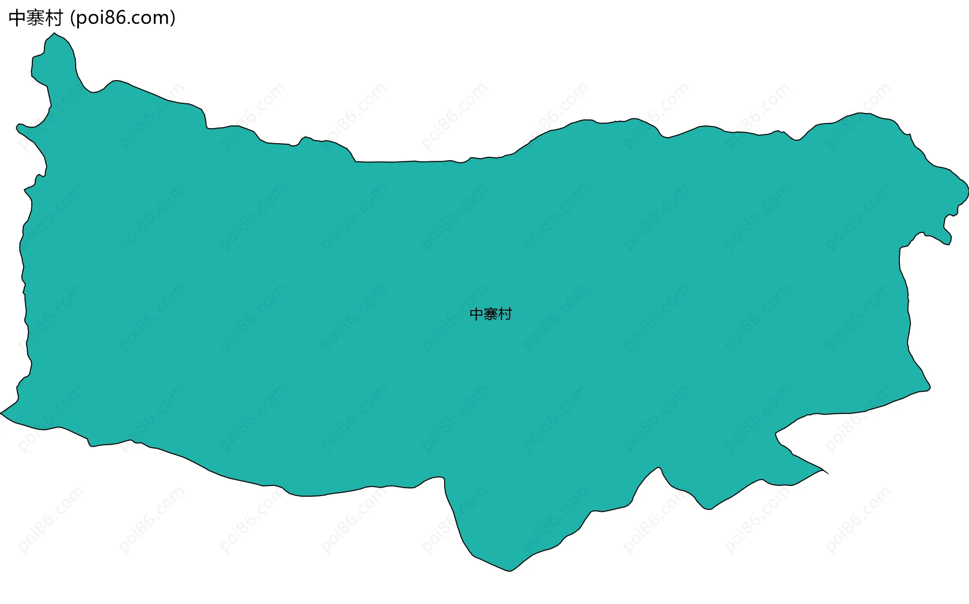 中寨村边界地图