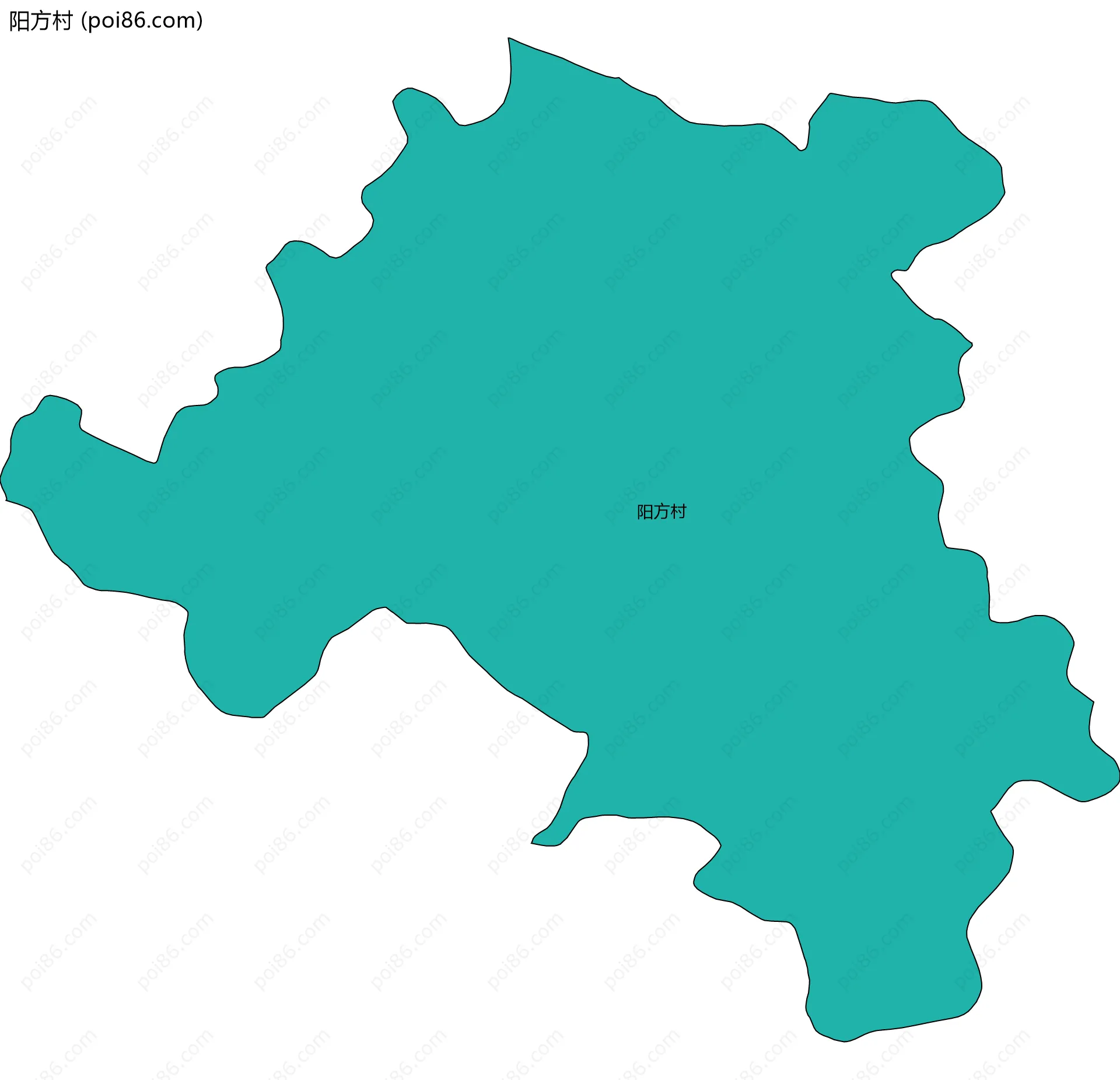 阳方村边界地图