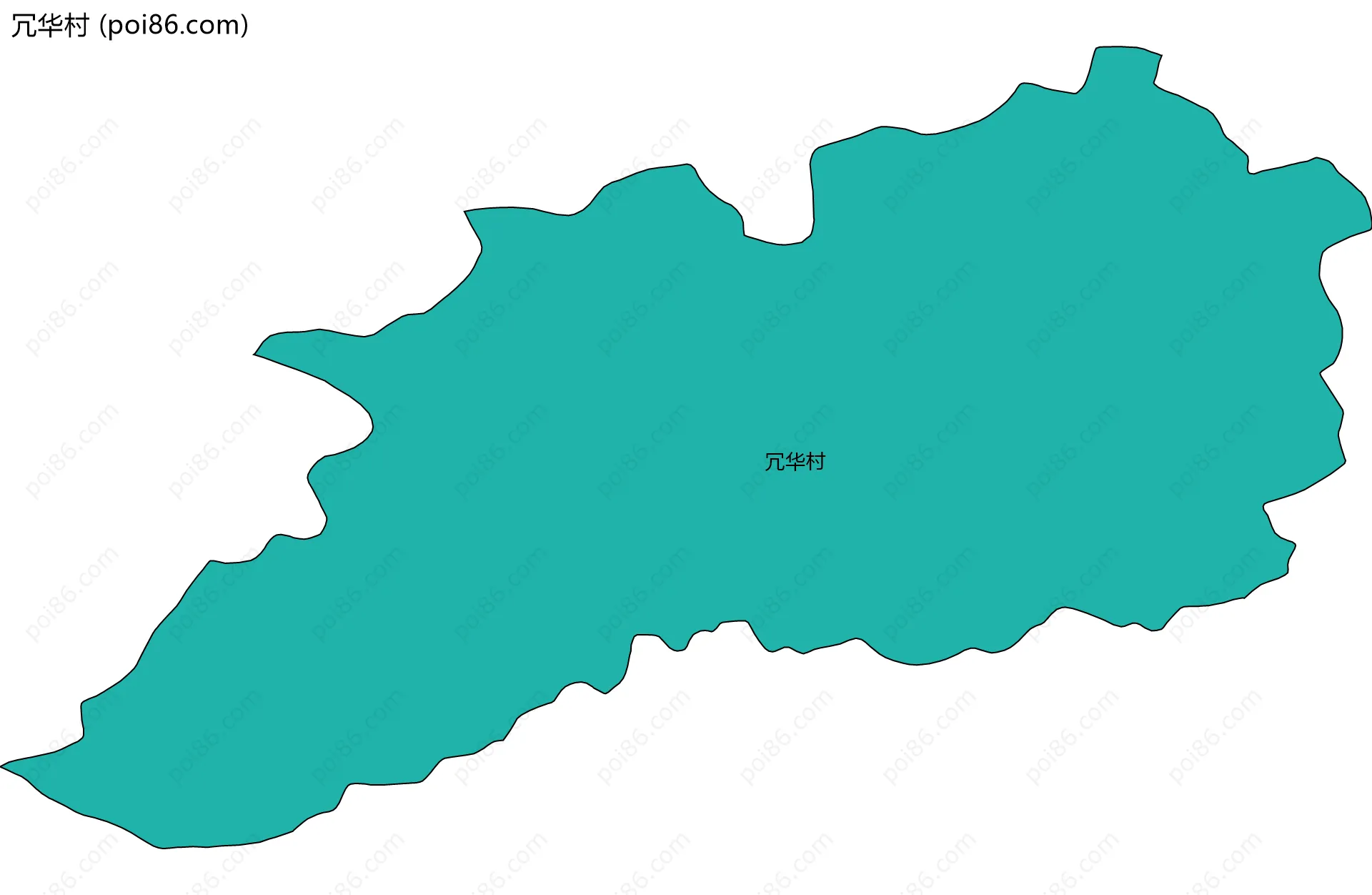 冗华村边界地图