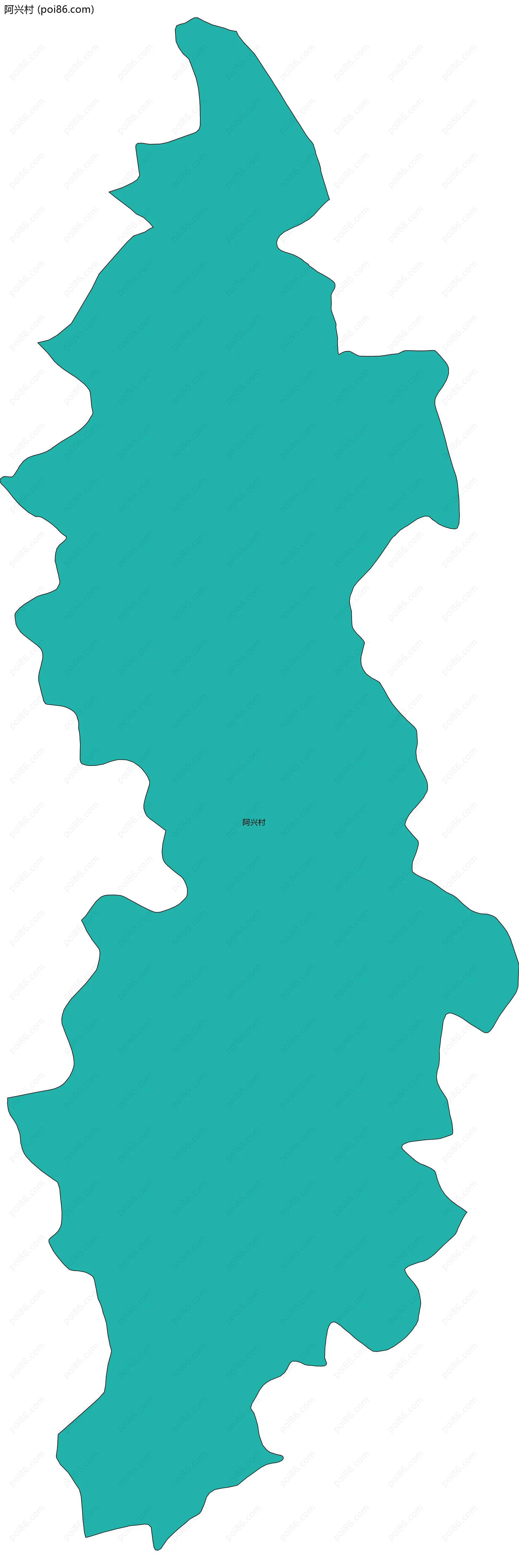 阿兴村边界地图