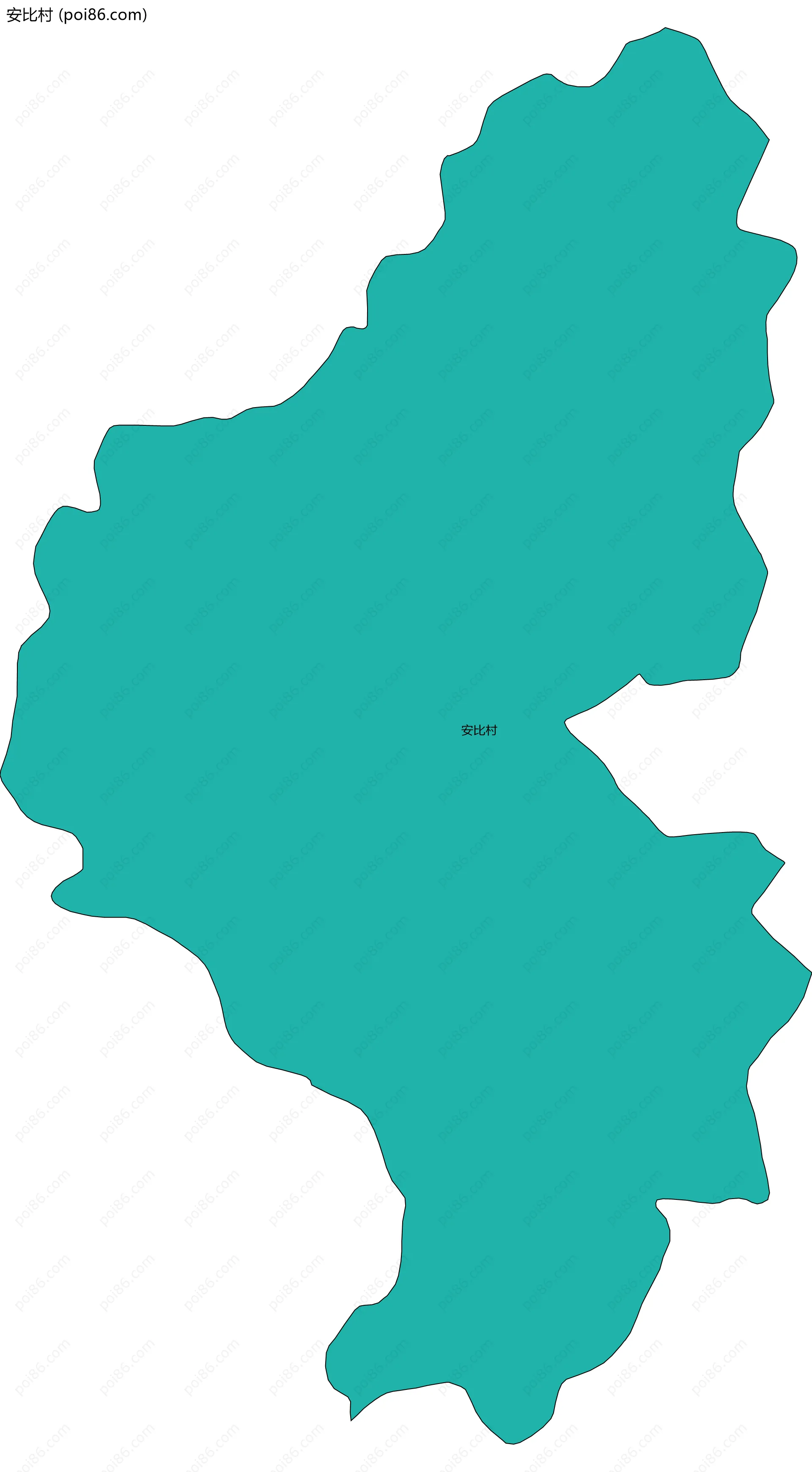 安比村边界地图