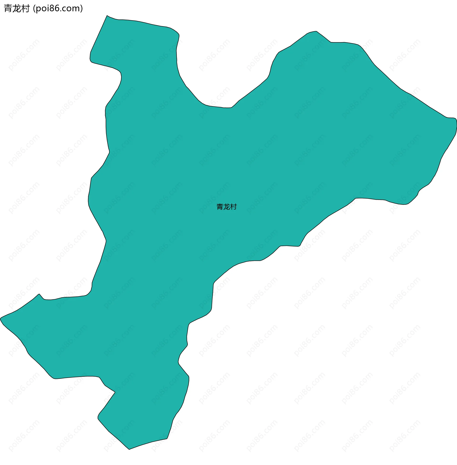青龙村边界地图