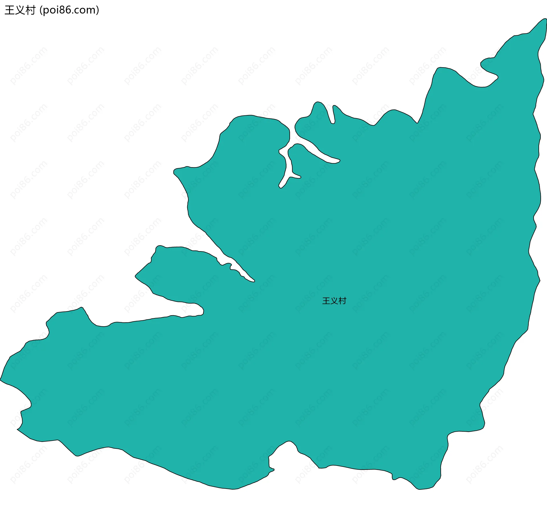 王义村边界地图