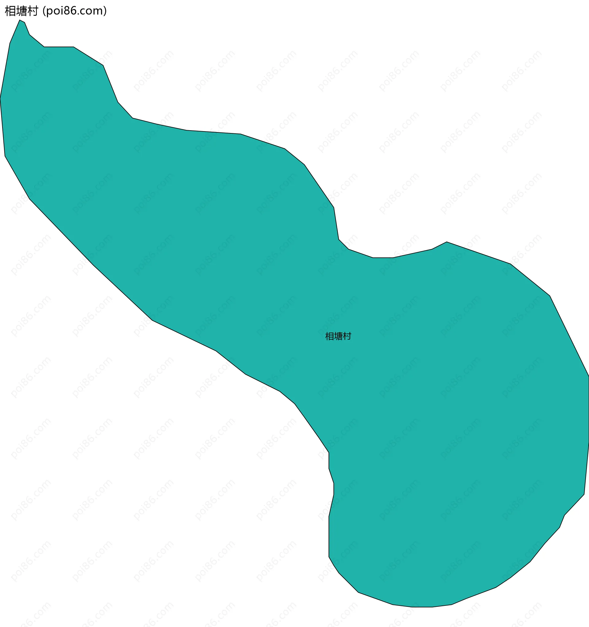 相塘村边界地图