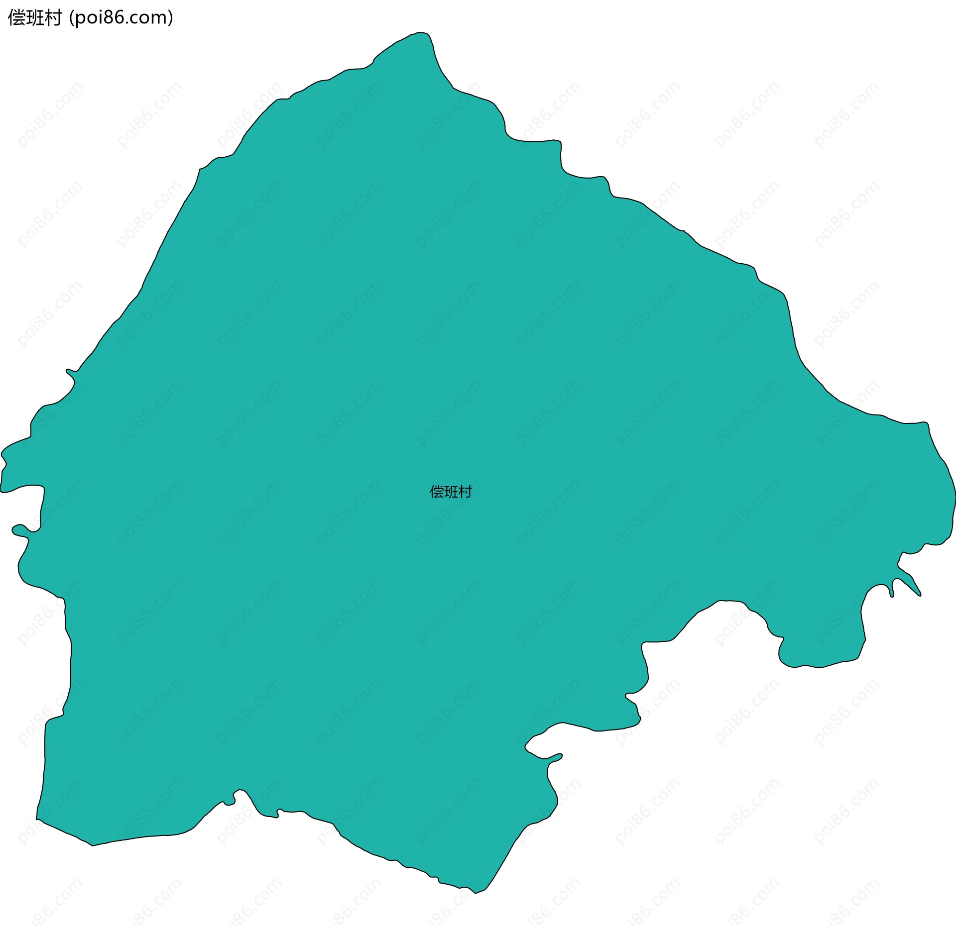 偿班村边界地图