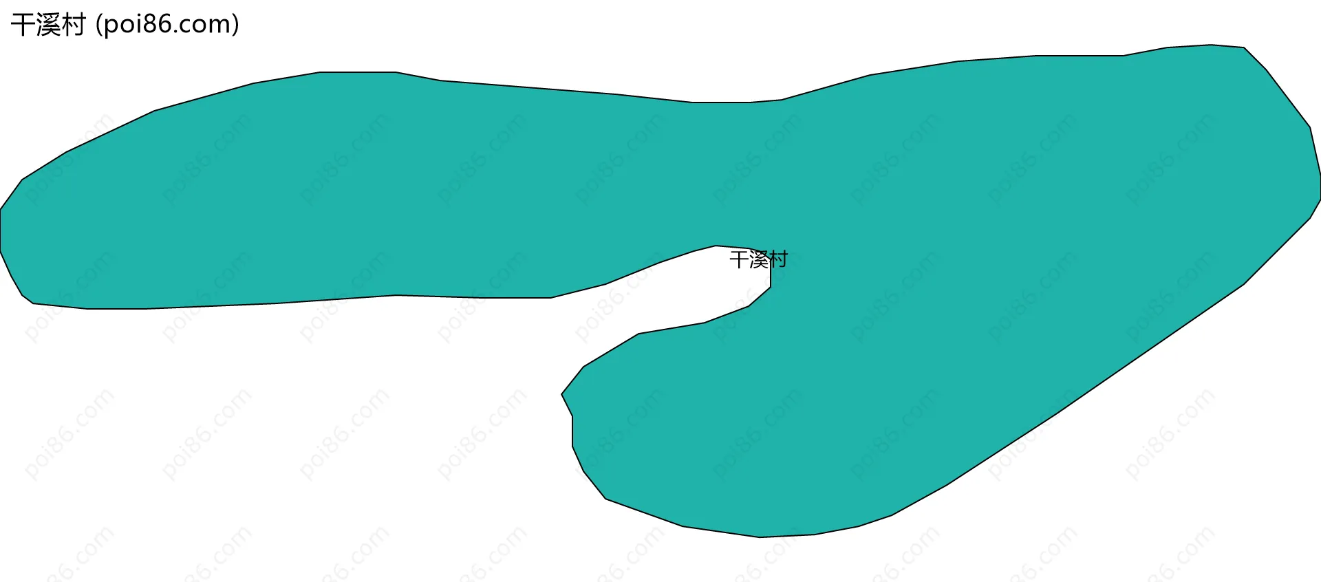 干溪村边界地图