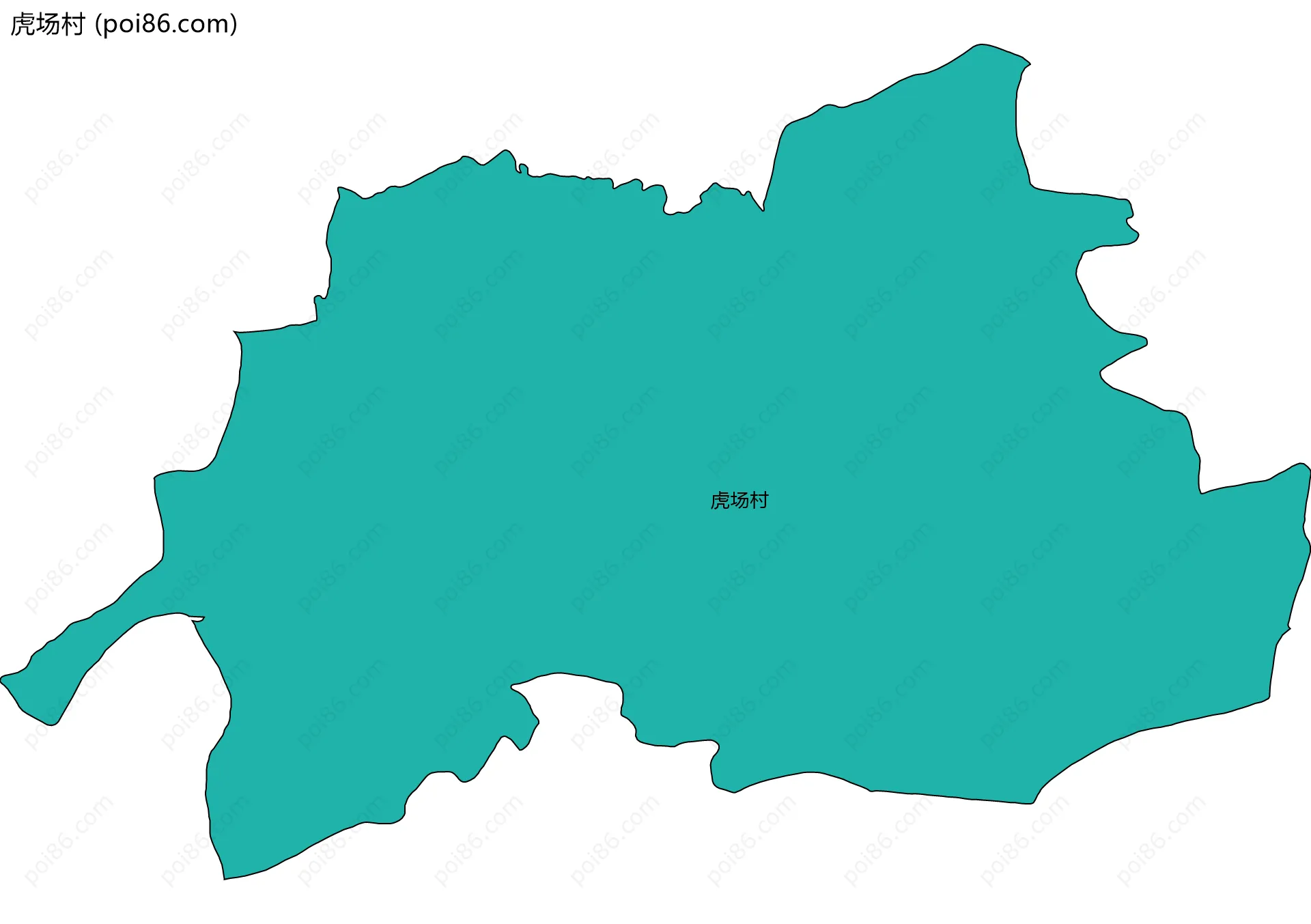 虎场村边界地图