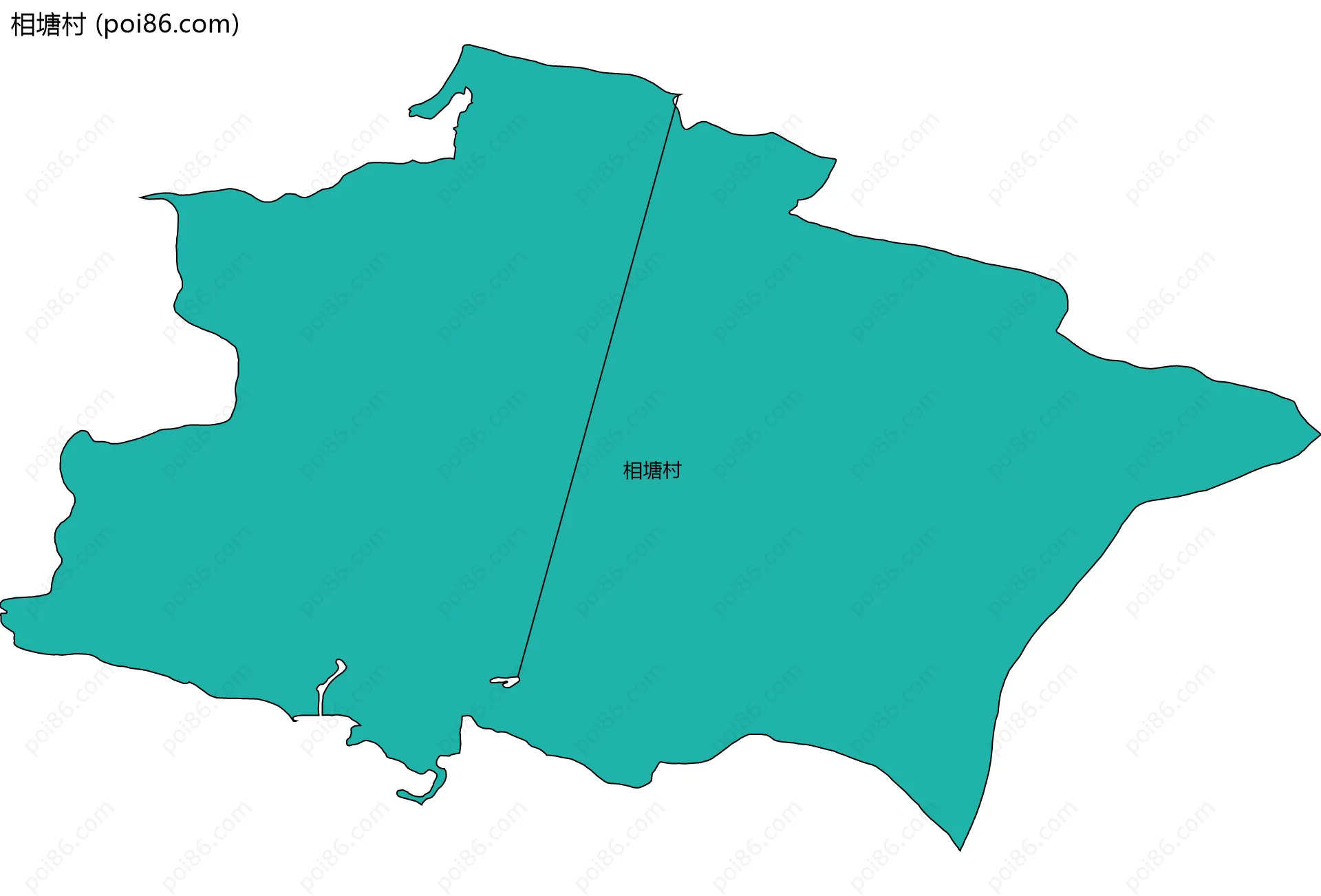 相塘村边界地图