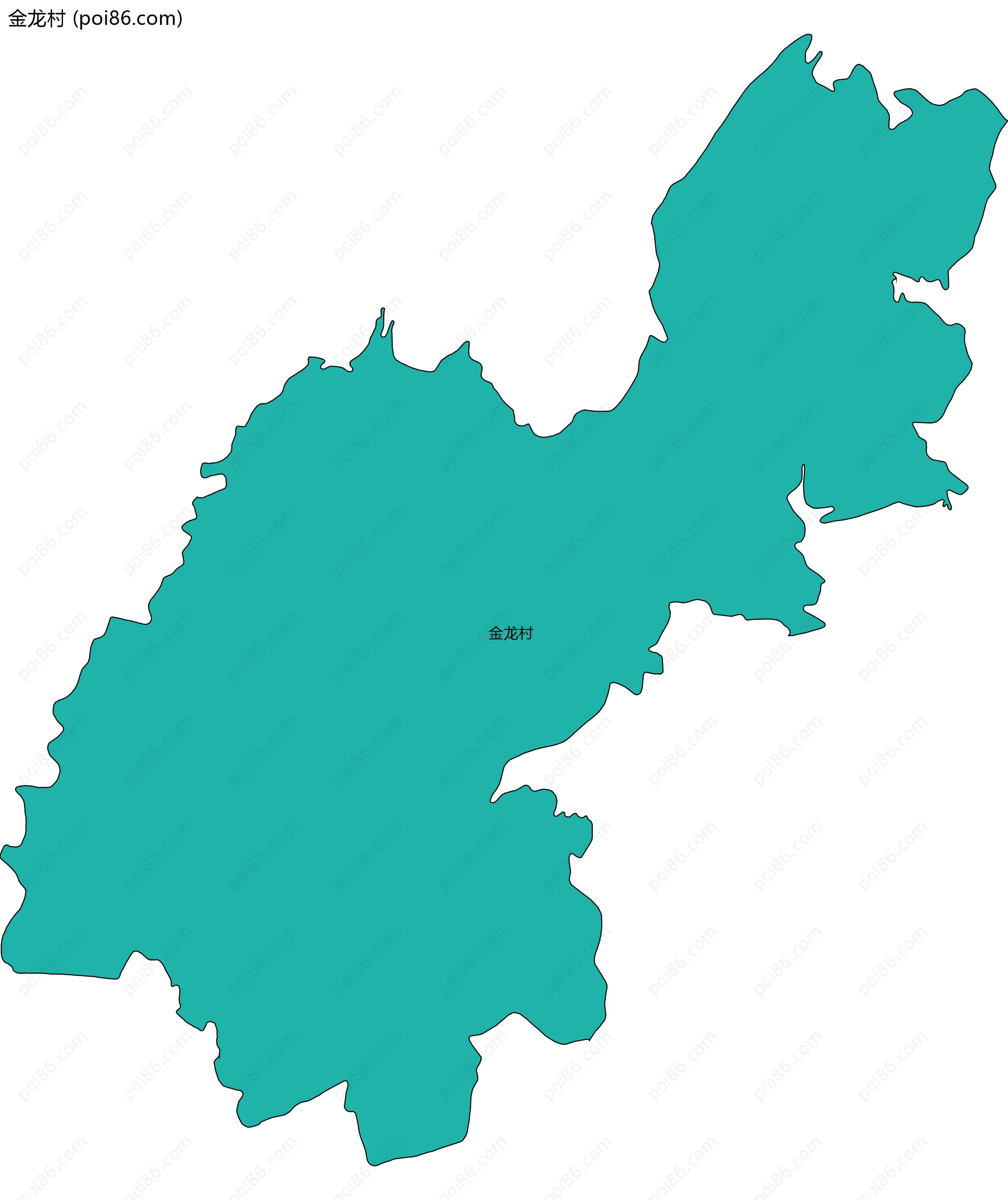 金龙村边界地图