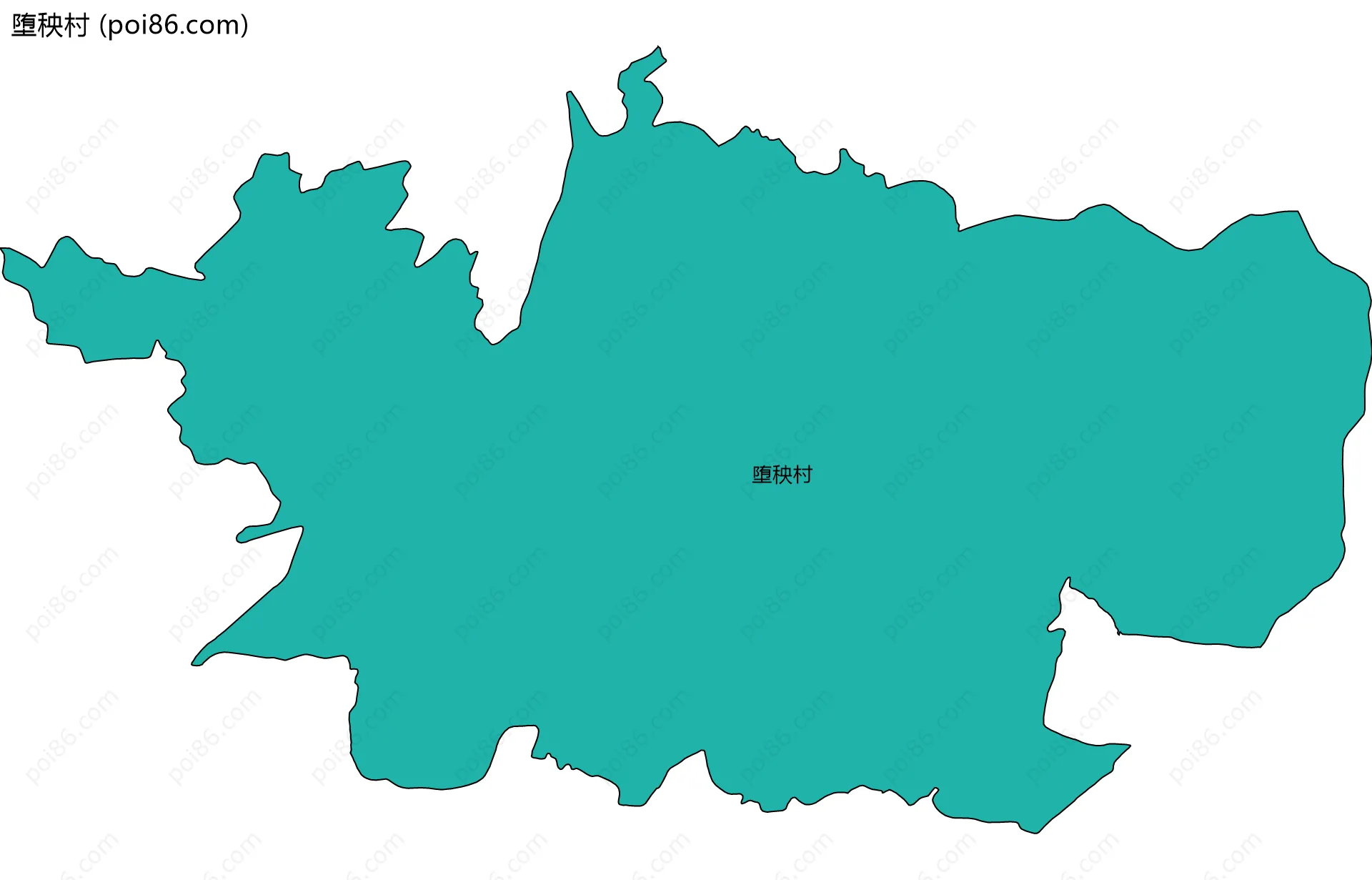 堕秧村边界地图