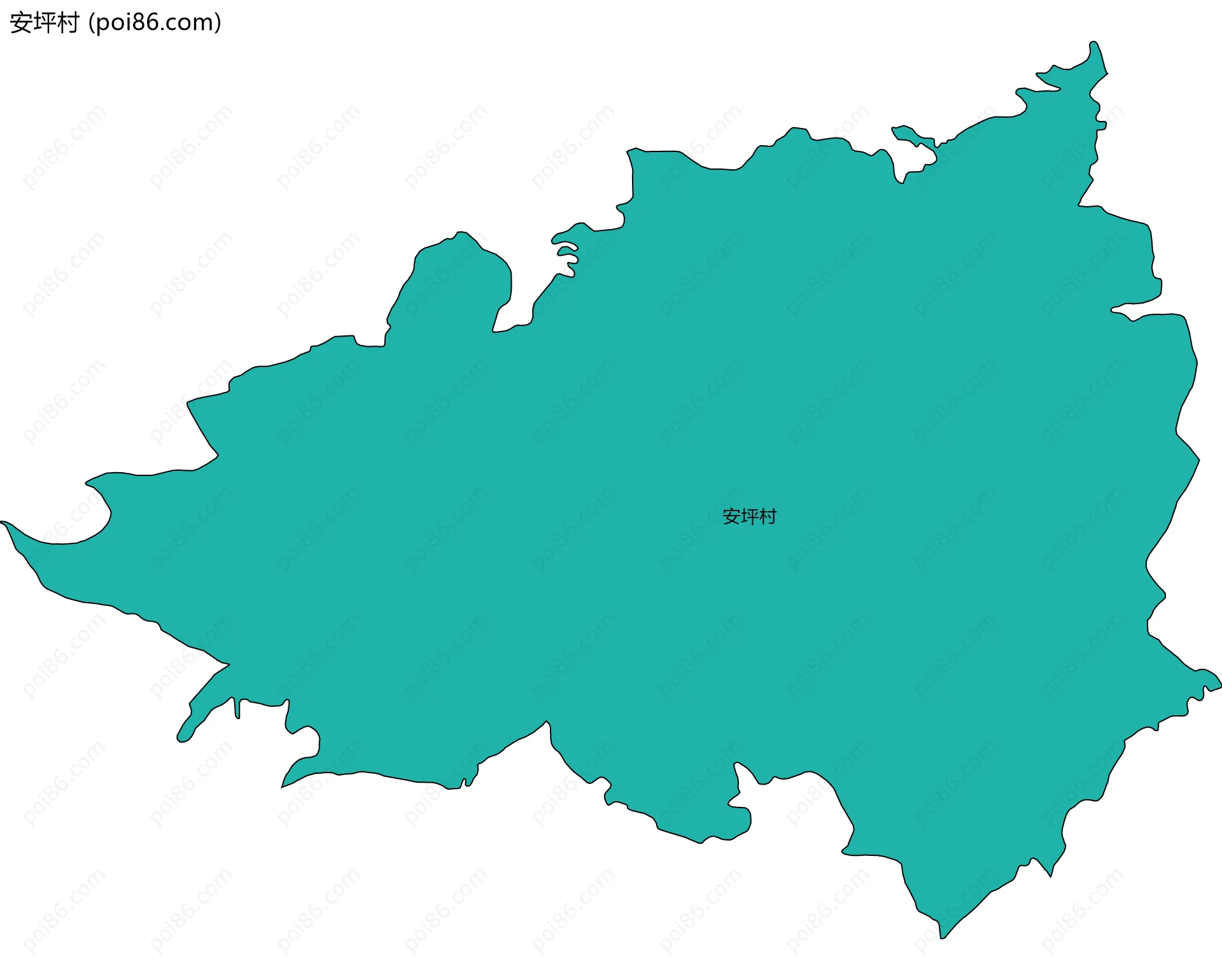 安坪村边界地图