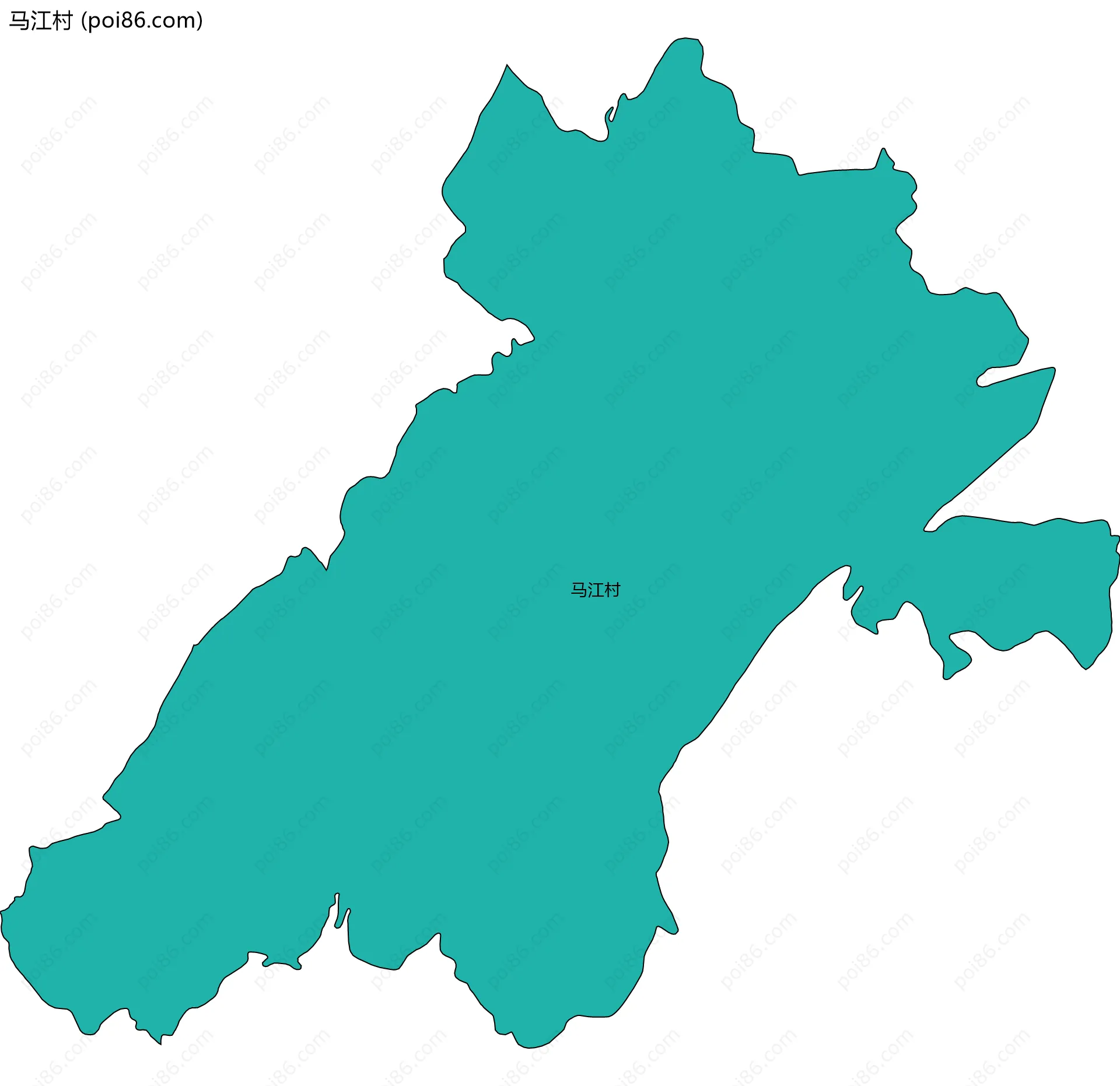 马江村边界地图