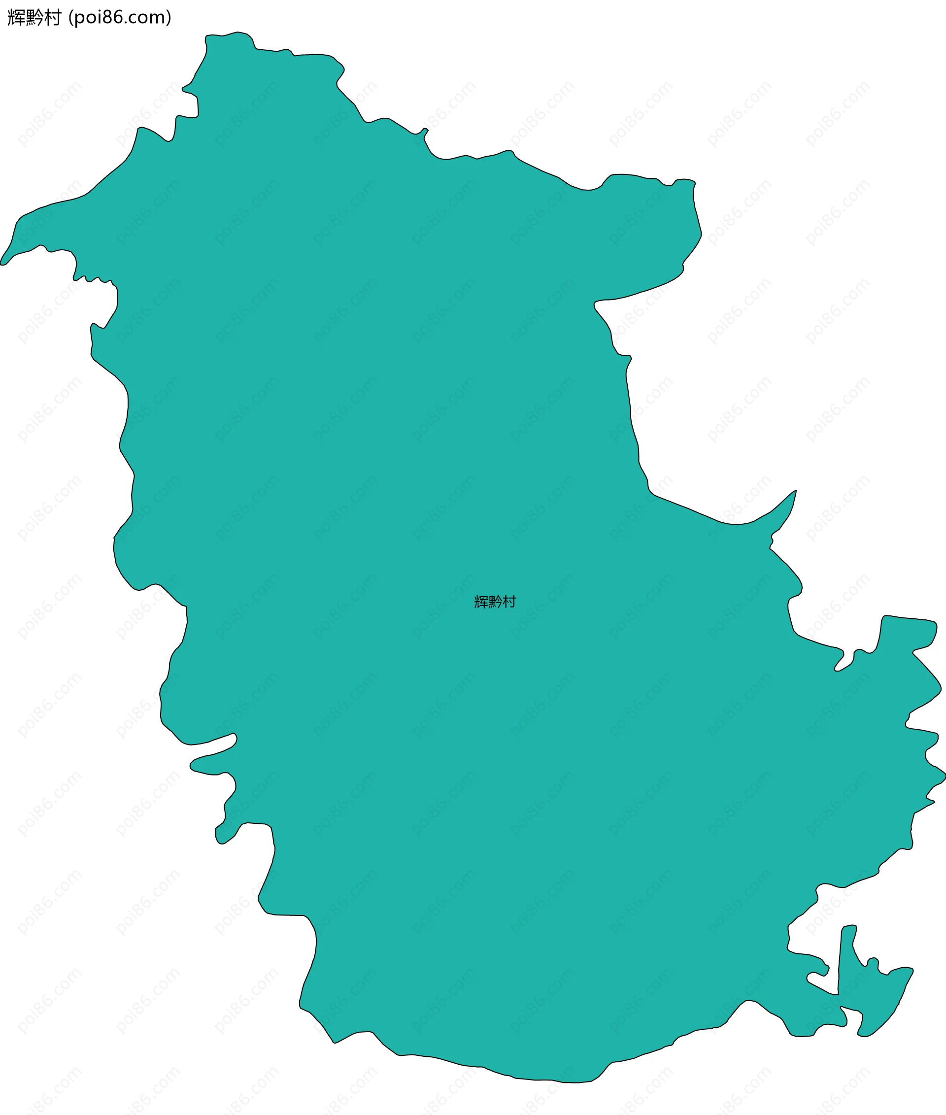 辉黔村边界地图