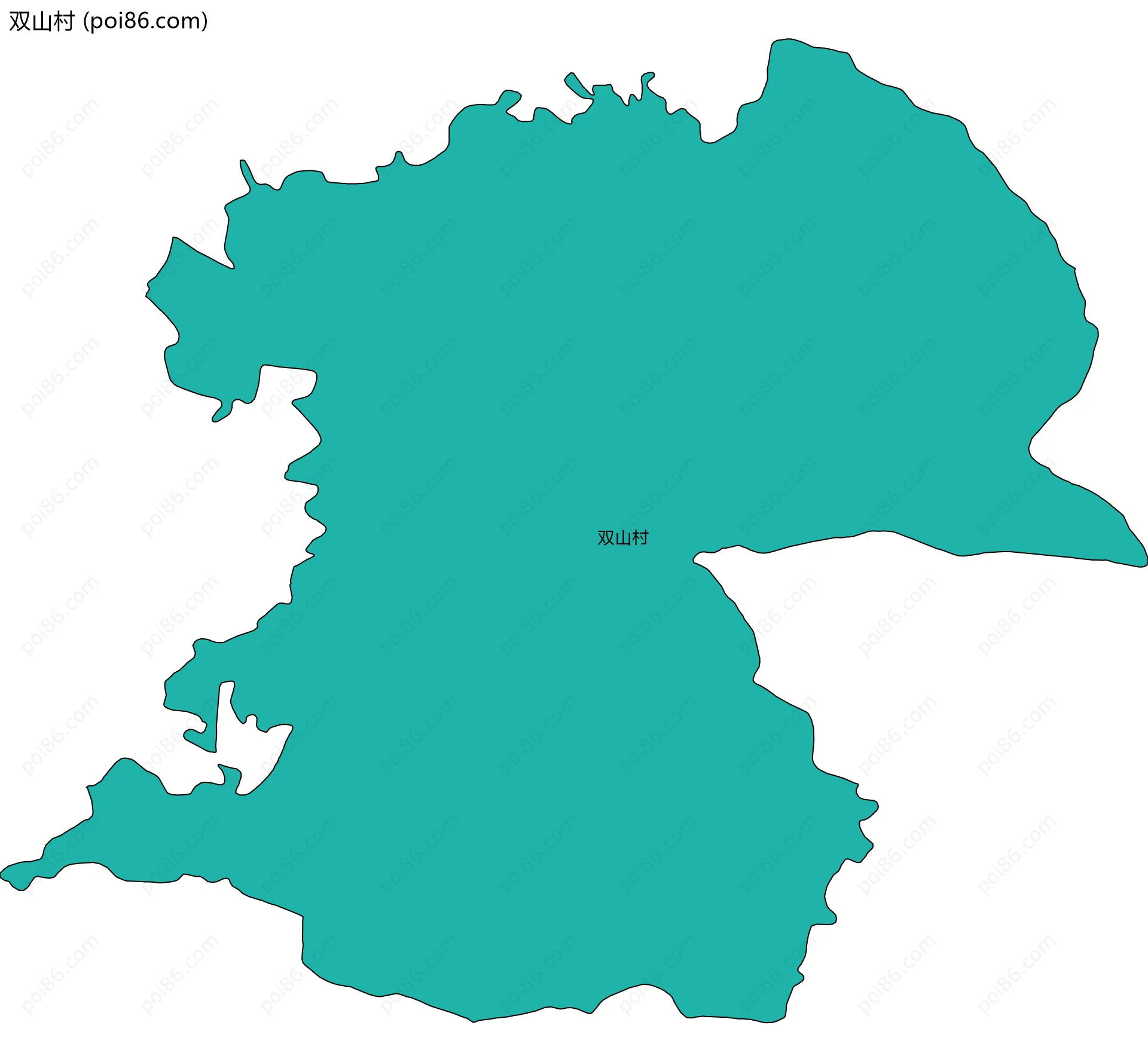 双山村边界地图