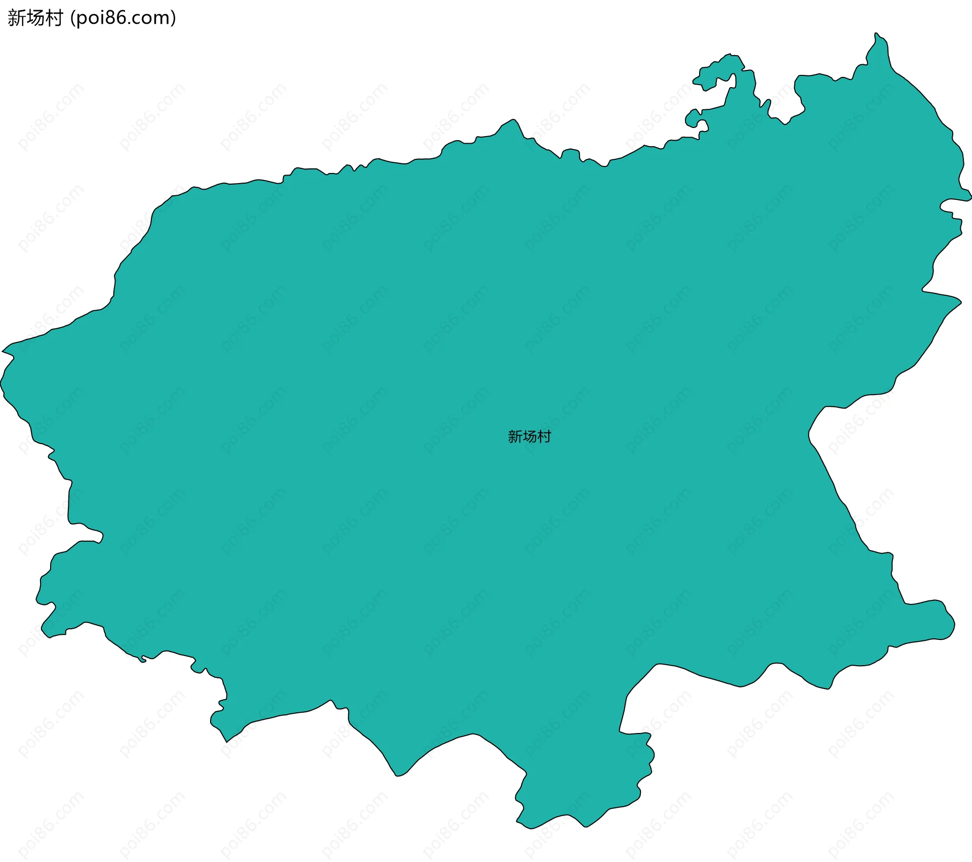 新场村边界地图