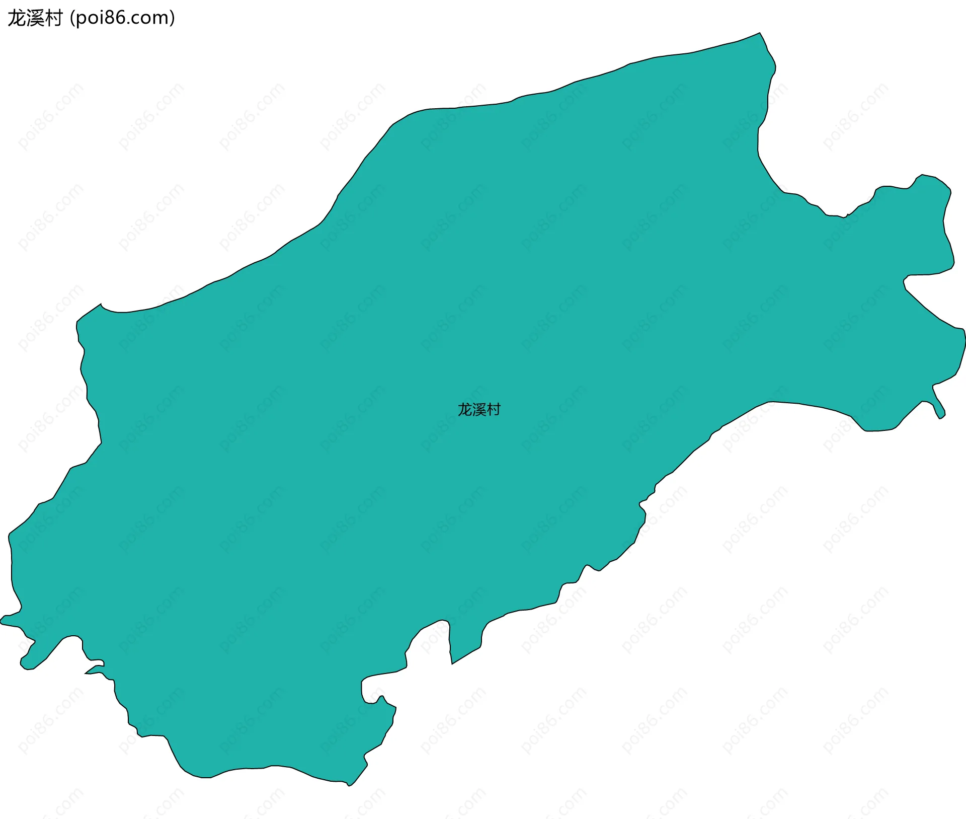 龙溪村边界地图