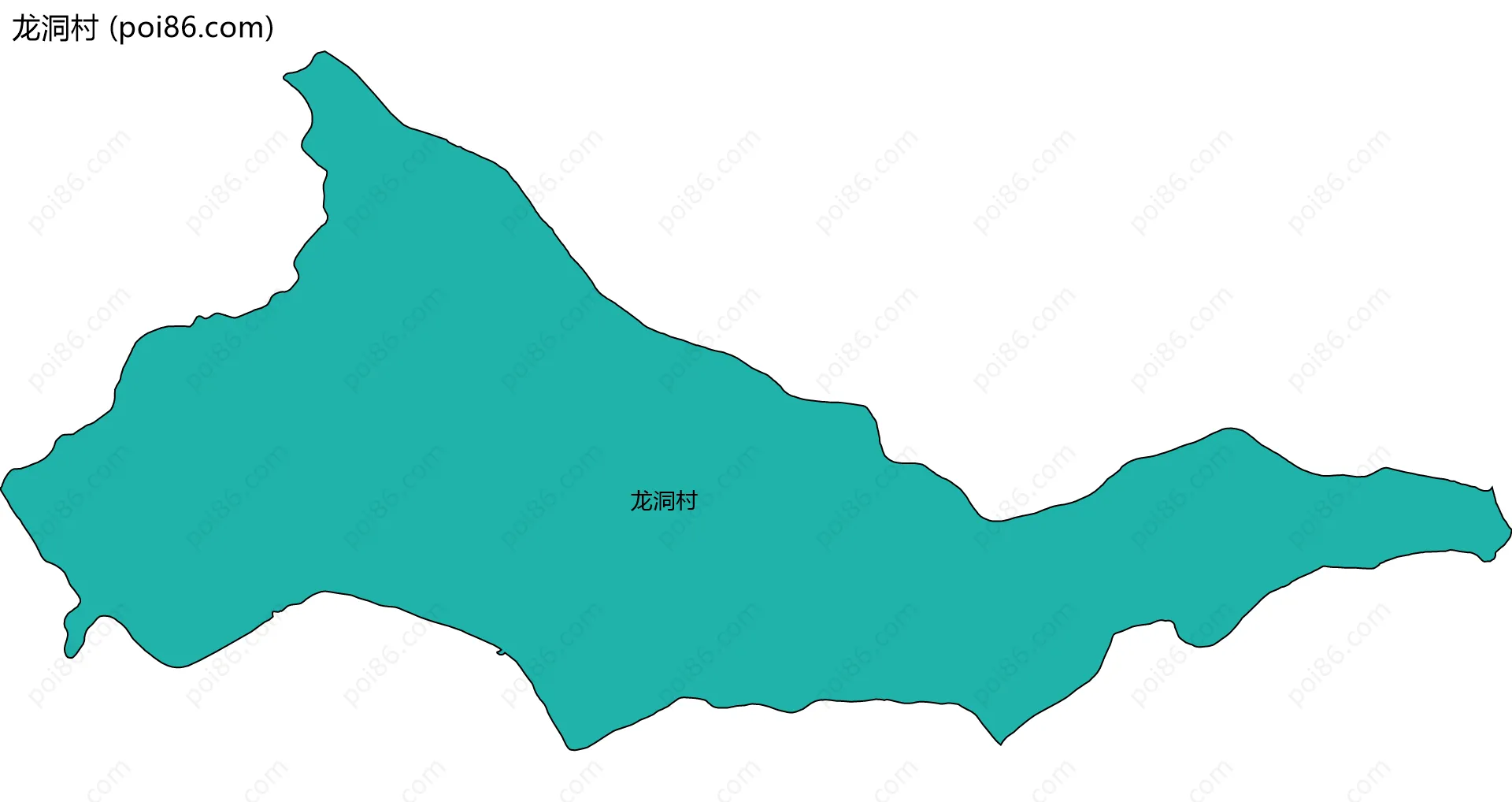 龙洞村边界地图