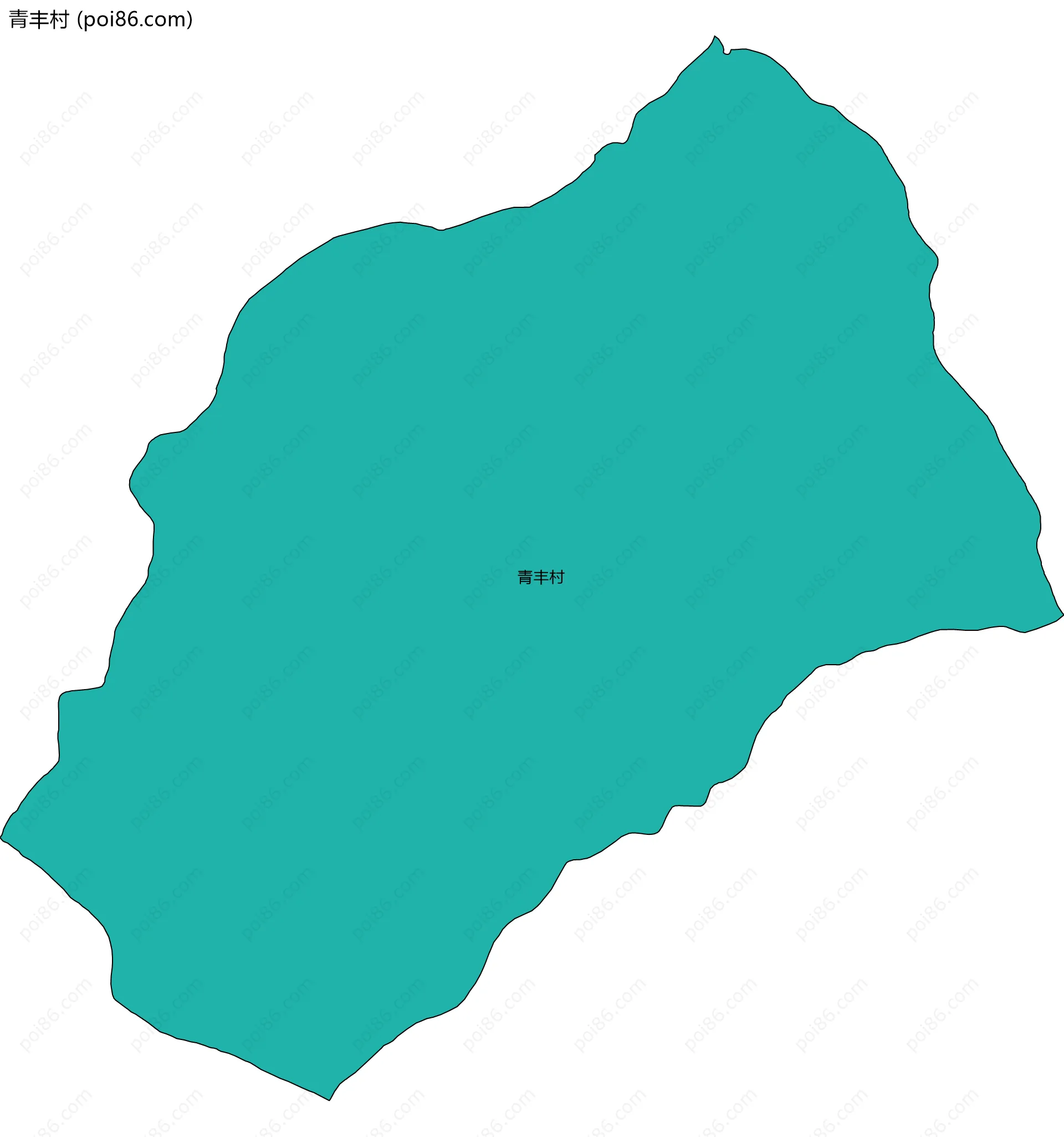 青丰村边界地图