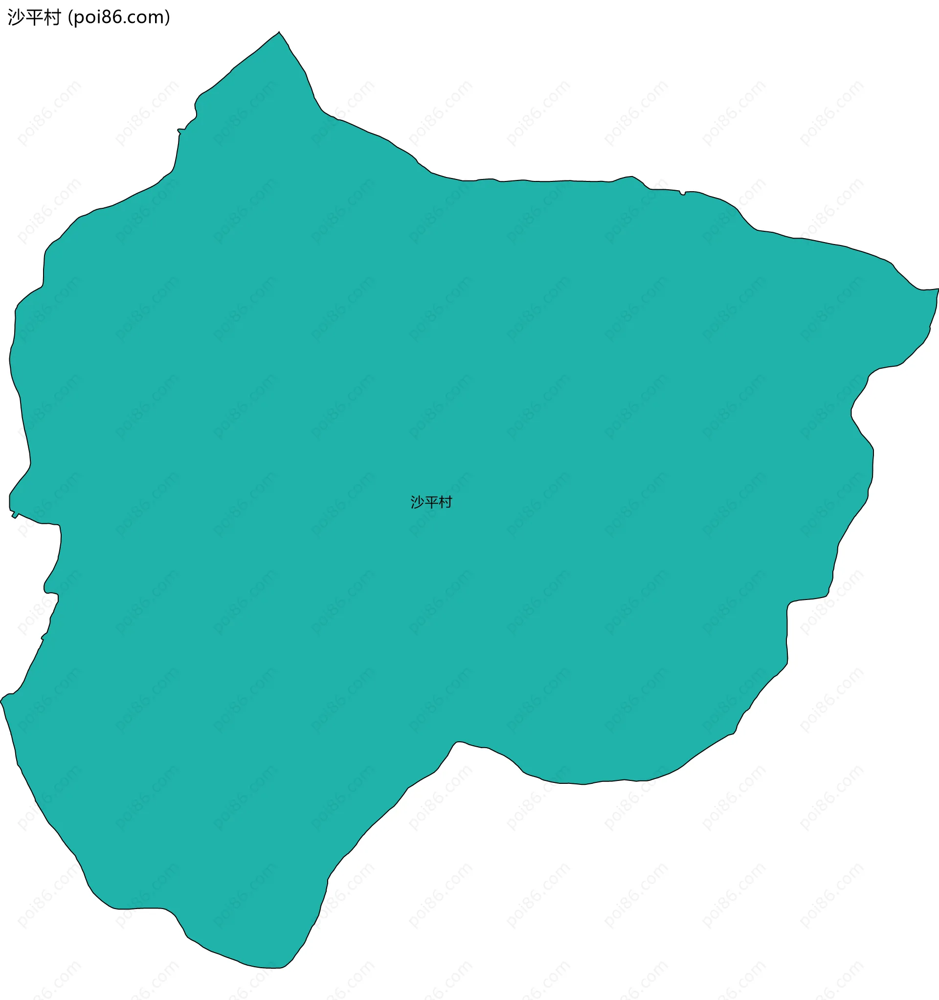 沙平村边界地图