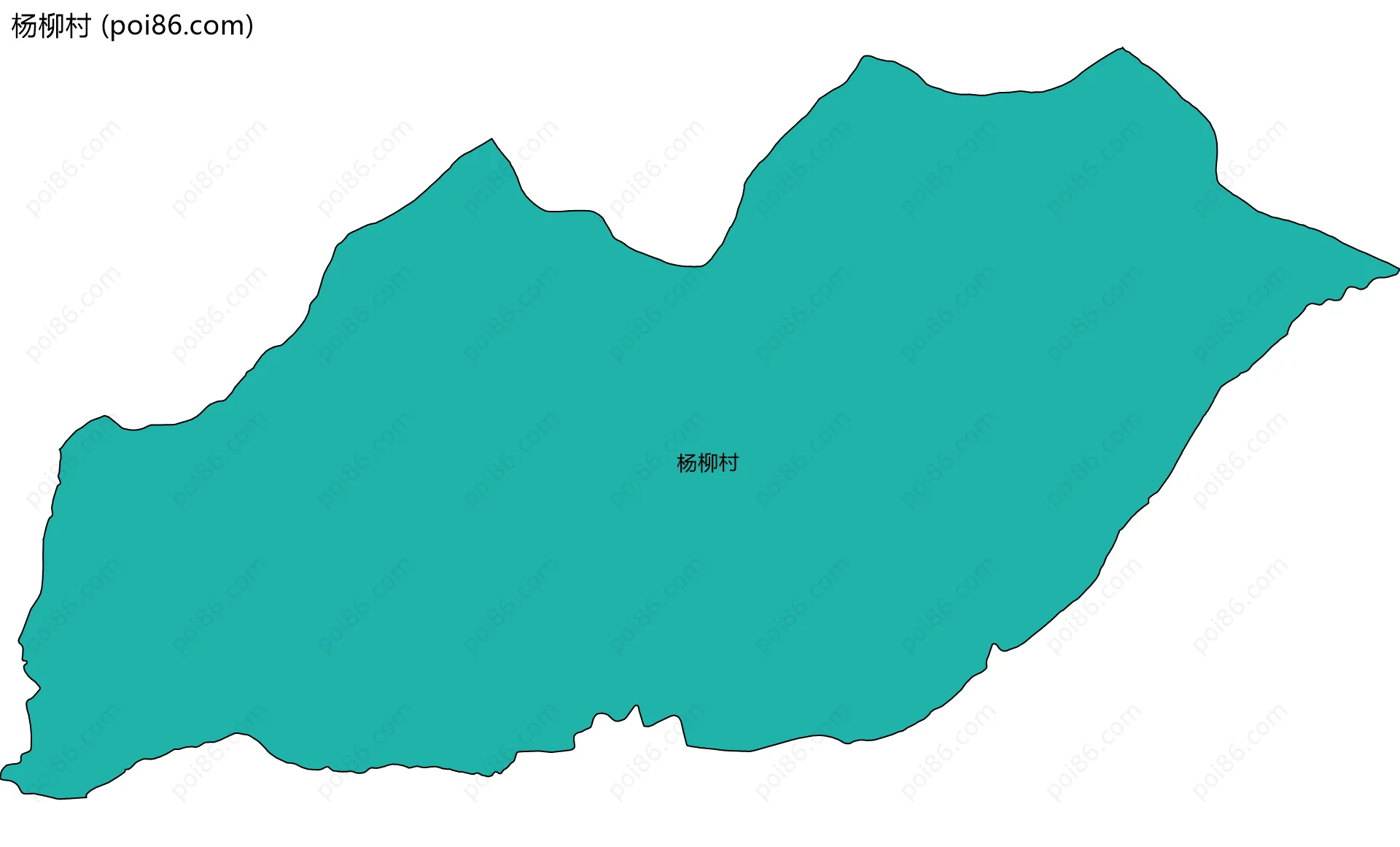 杨柳村边界地图