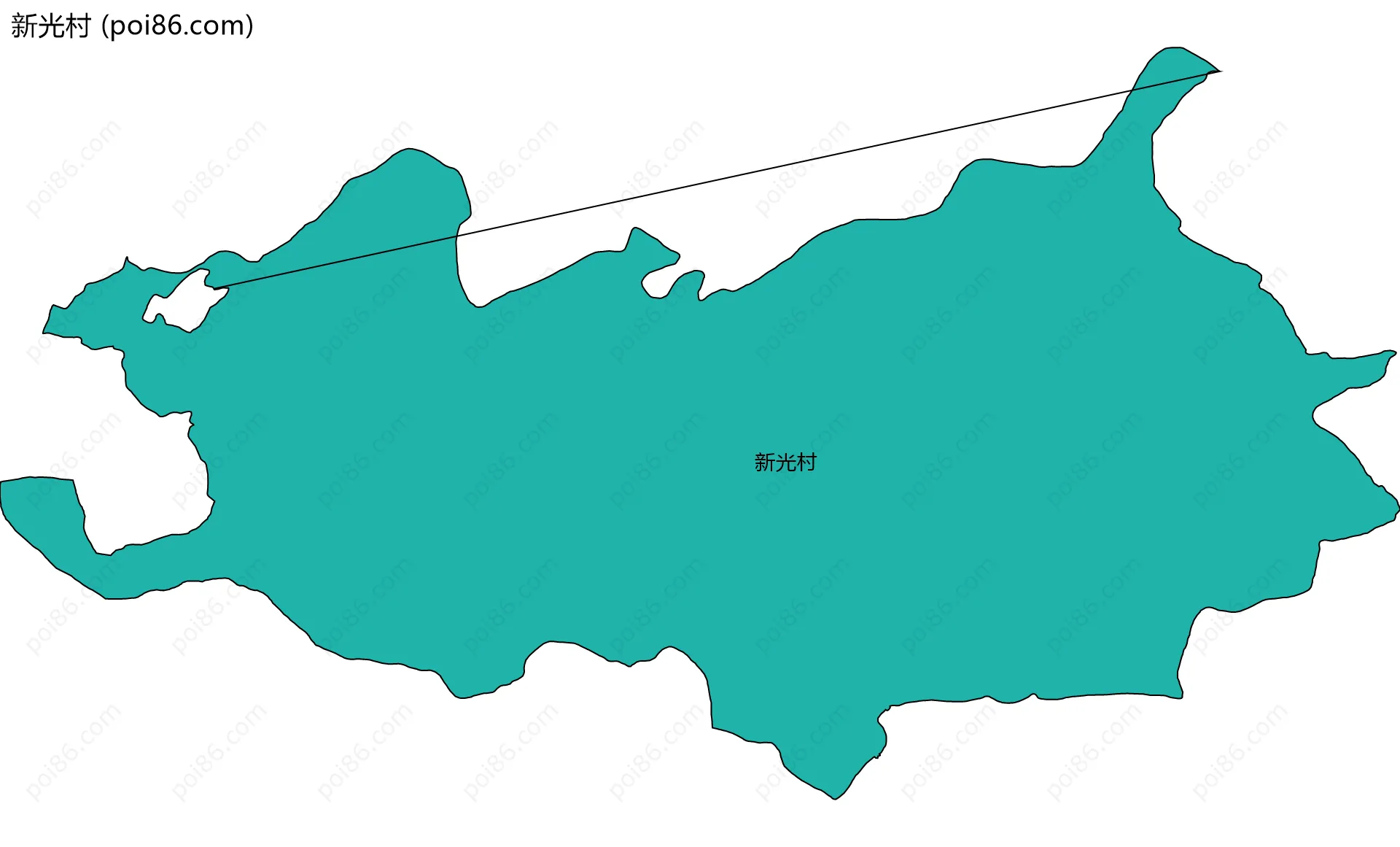 新光村边界地图