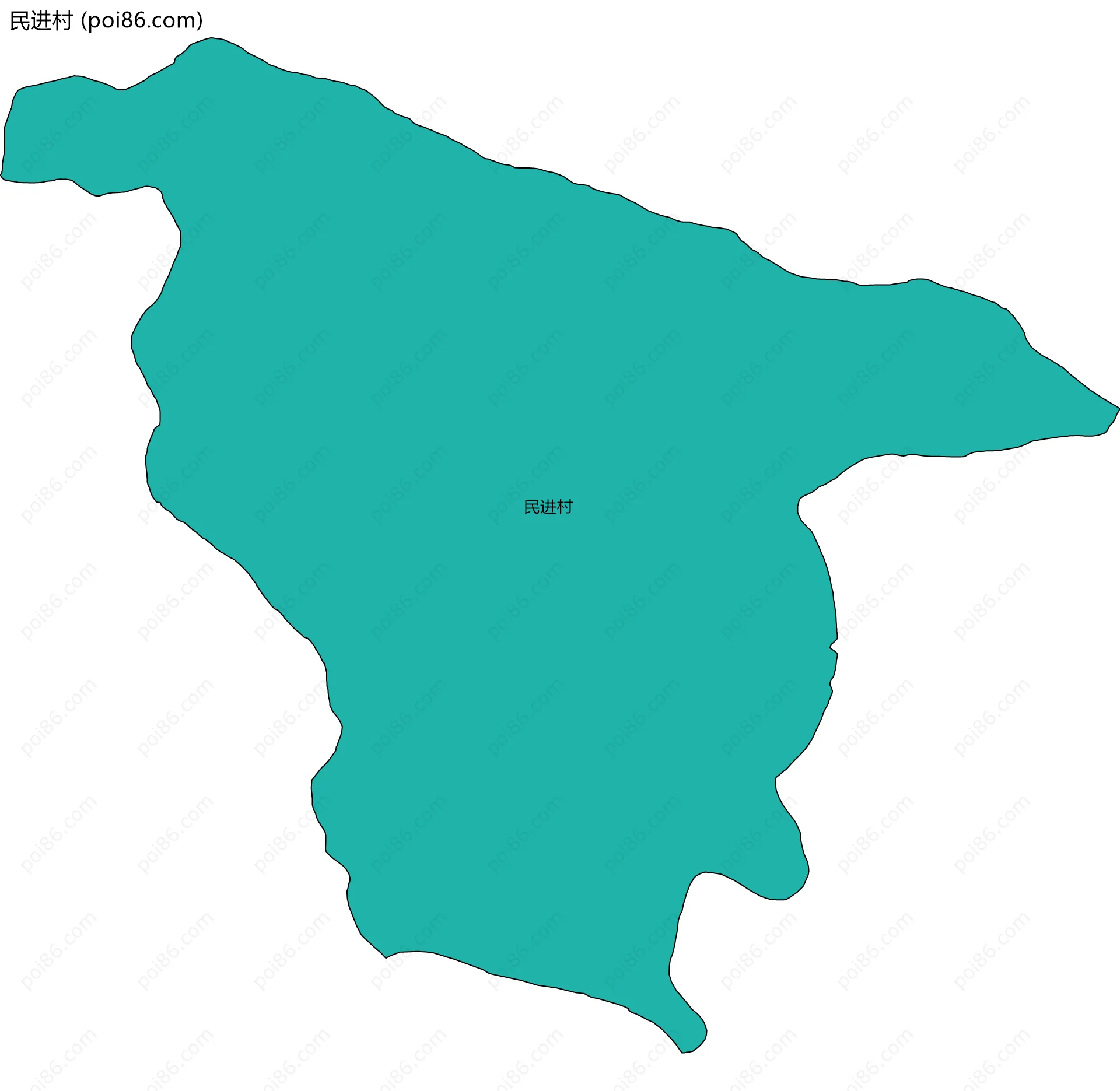 民进村边界地图