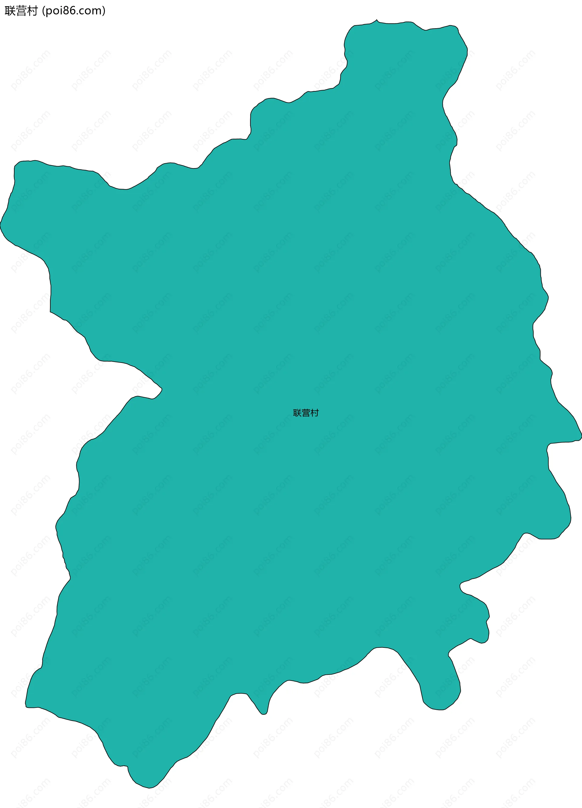 联营村边界地图